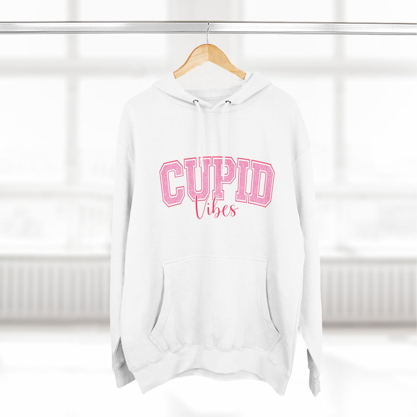 Cupid Vibes Fleece Hoodie - Cozy Valentine's Day Apparel