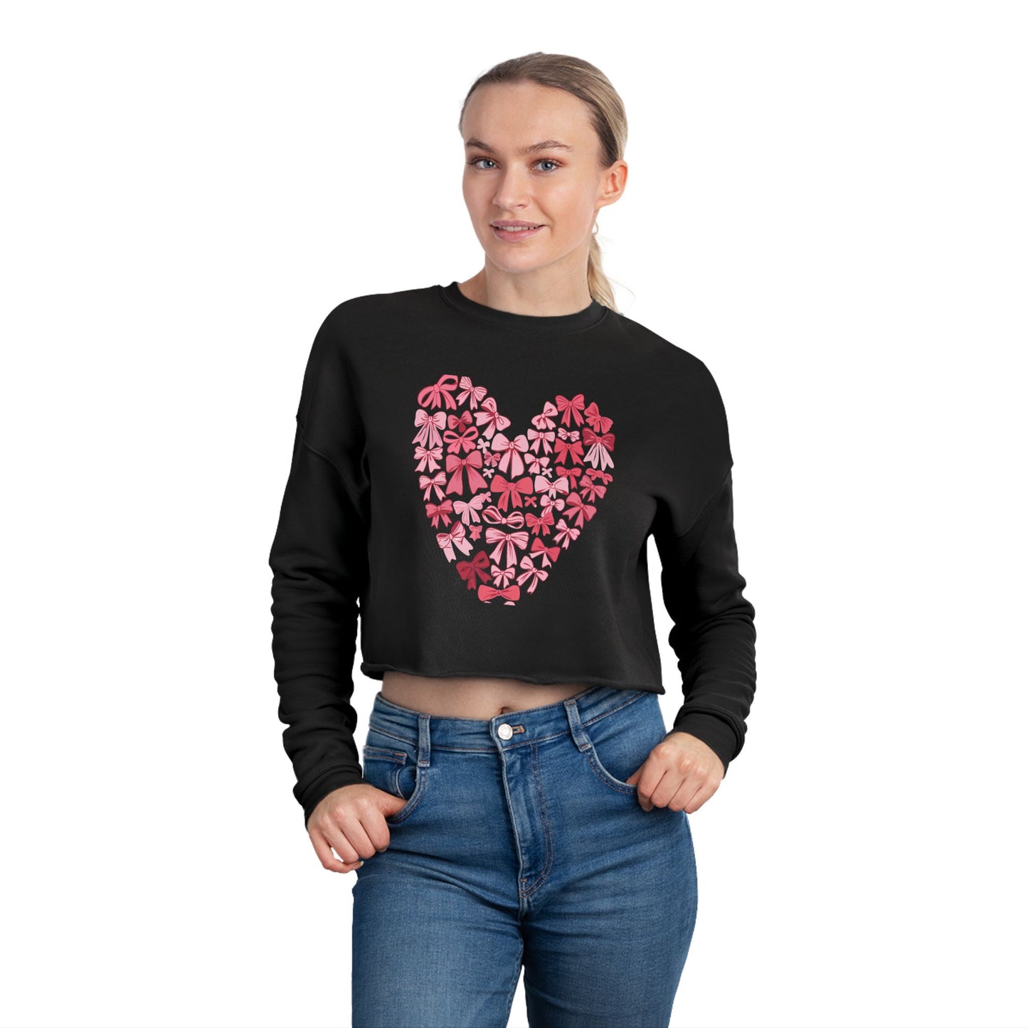 Women's Cropped Sweatshirt For Valentine day