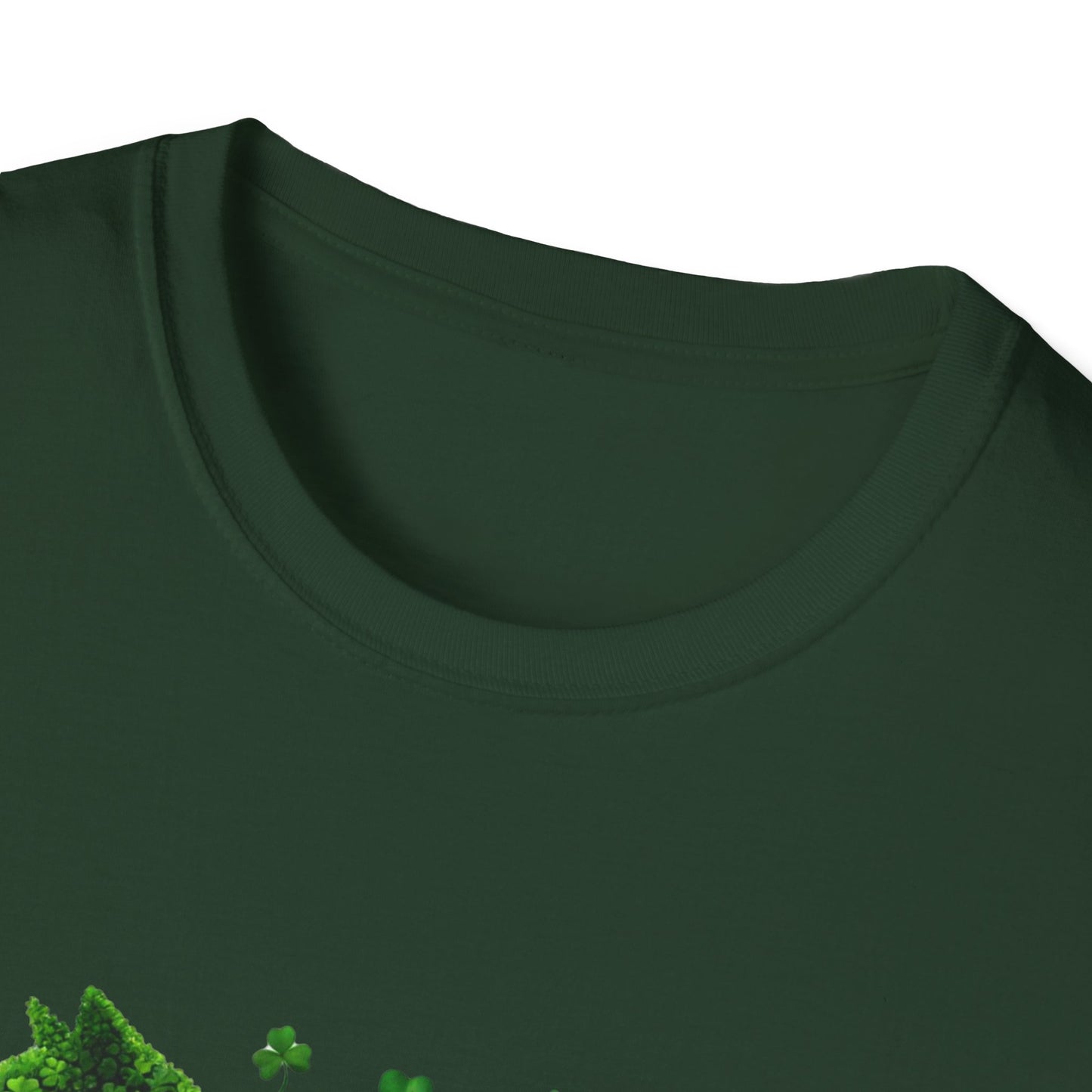 Cat-Themed St. Patrick's Day Unisex Softstyle T-Shirt