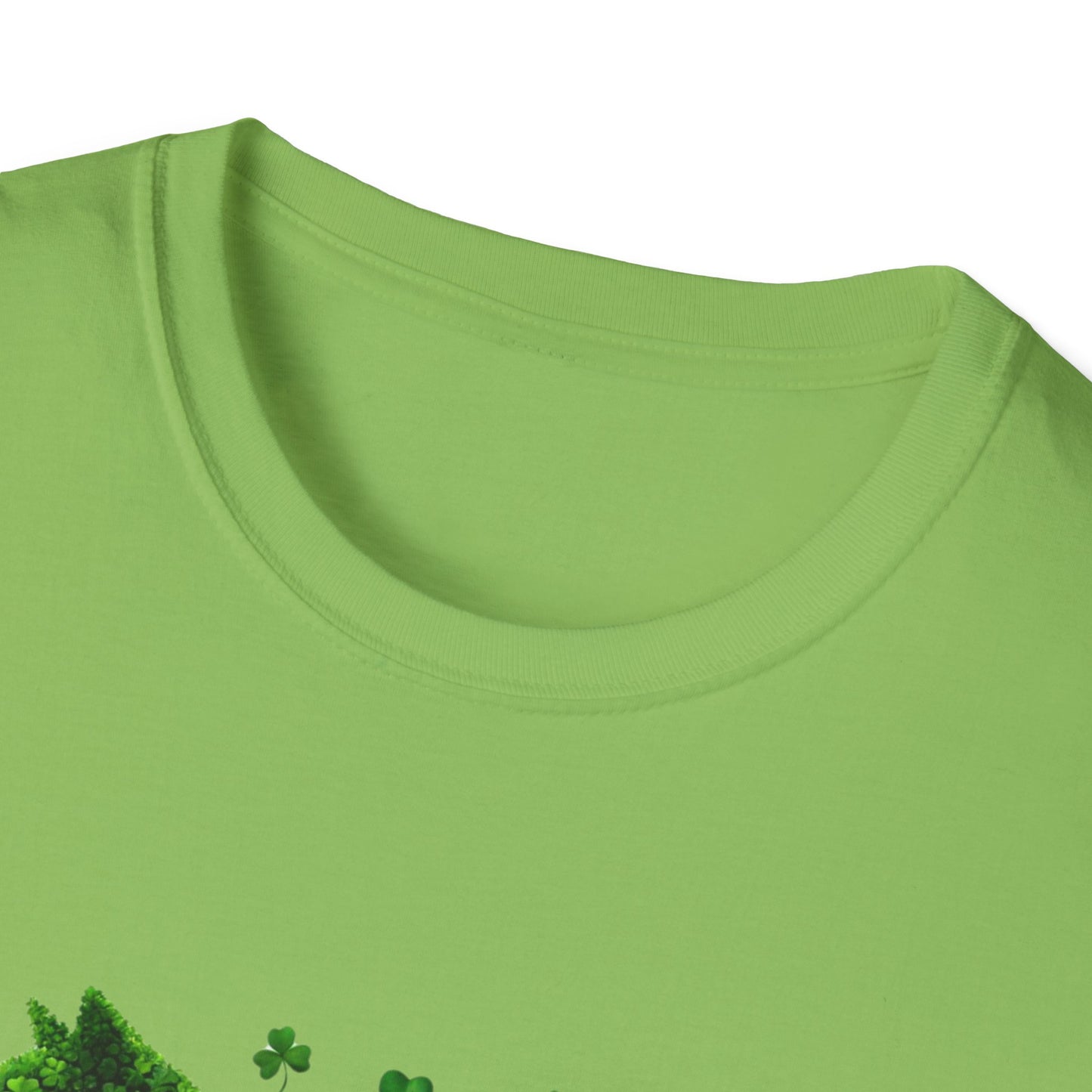 Cat-Themed St. Patrick's Day Unisex Softstyle T-Shirt