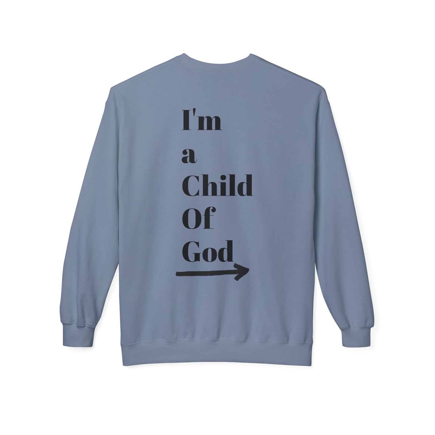 Inspirational Jesus Fleece Sweatshirt - 'Love Like Jesus' & 'I'm a Child of God'