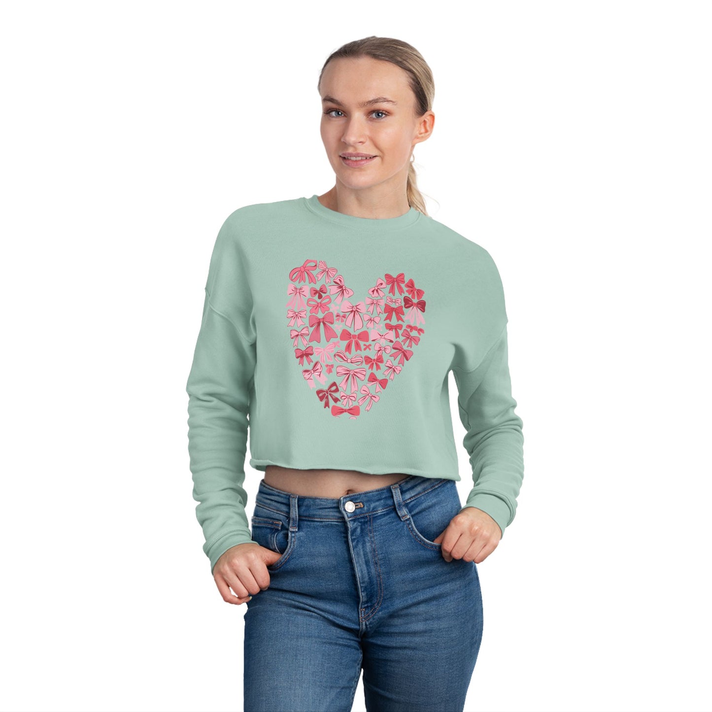 Women's Cropped Sweatshirt For Valentine day