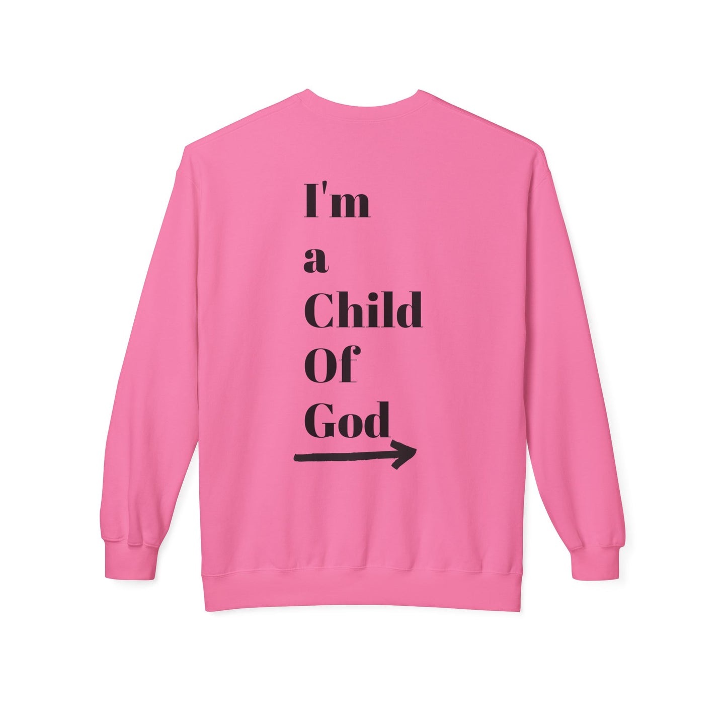 Inspirational Jesus Fleece Sweatshirt - 'Love Like Jesus' & 'I'm a Child of God'