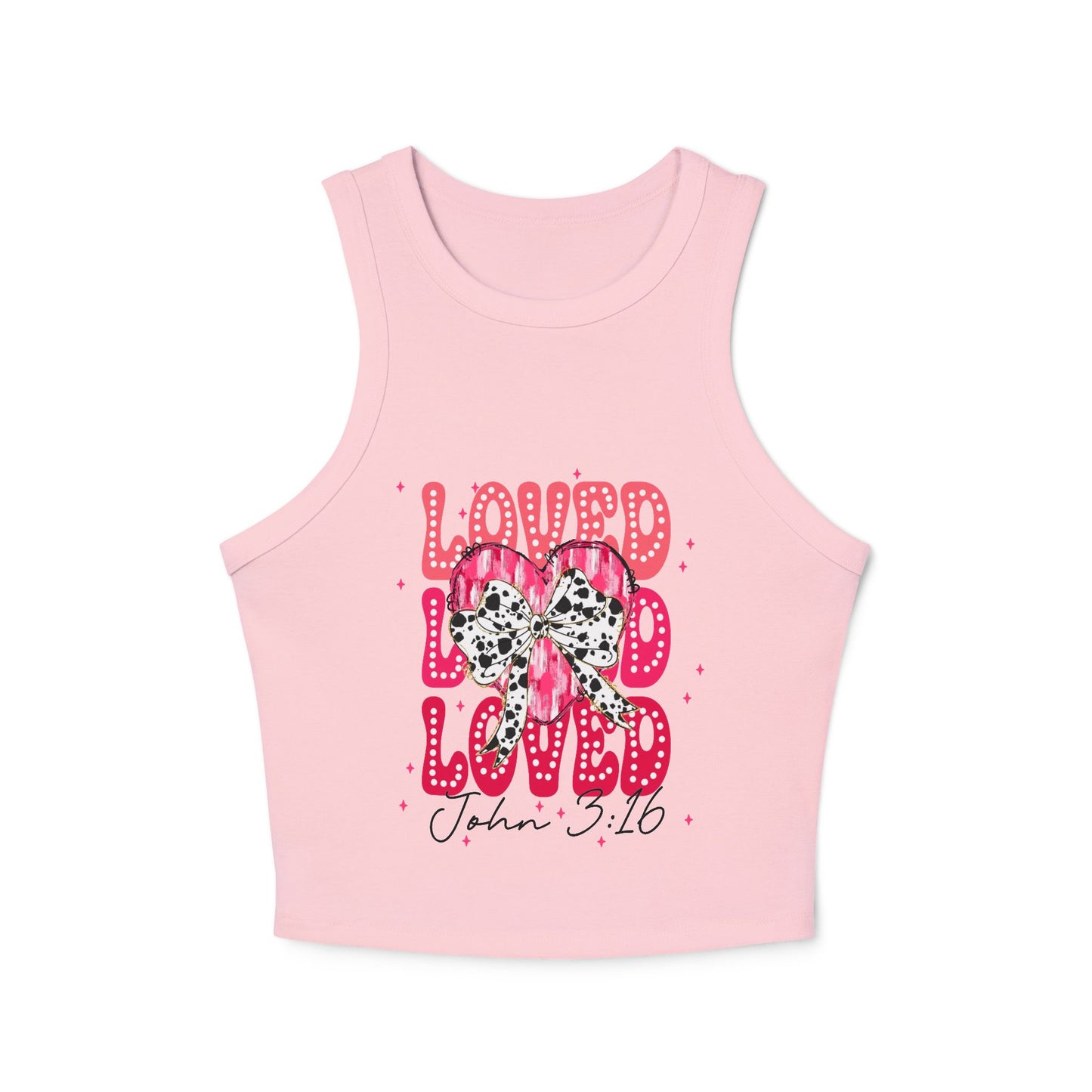 Loved Racer Tank Top for Women - Inspirational Christian Apparel