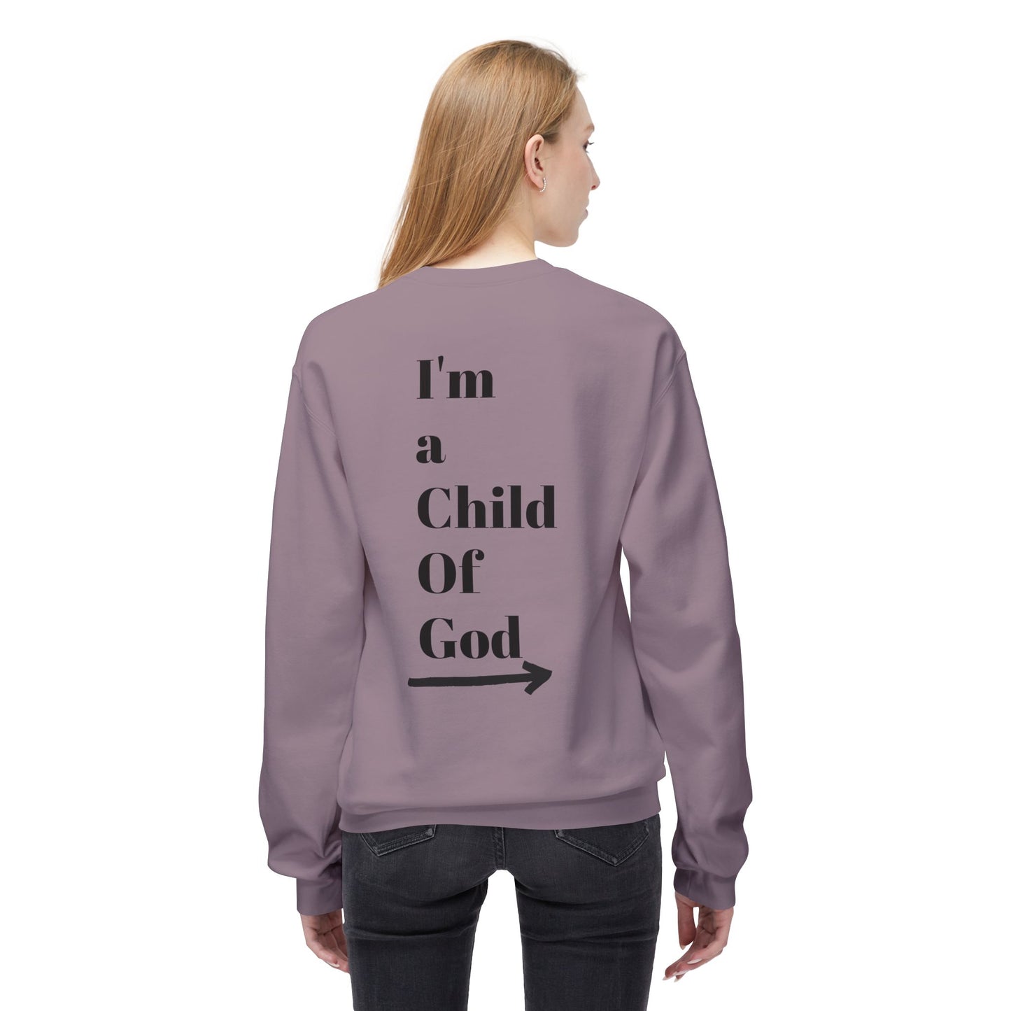 Inspirational Jesus Fleece Sweatshirt - 'Love Like Jesus' & 'I'm a Child of God'