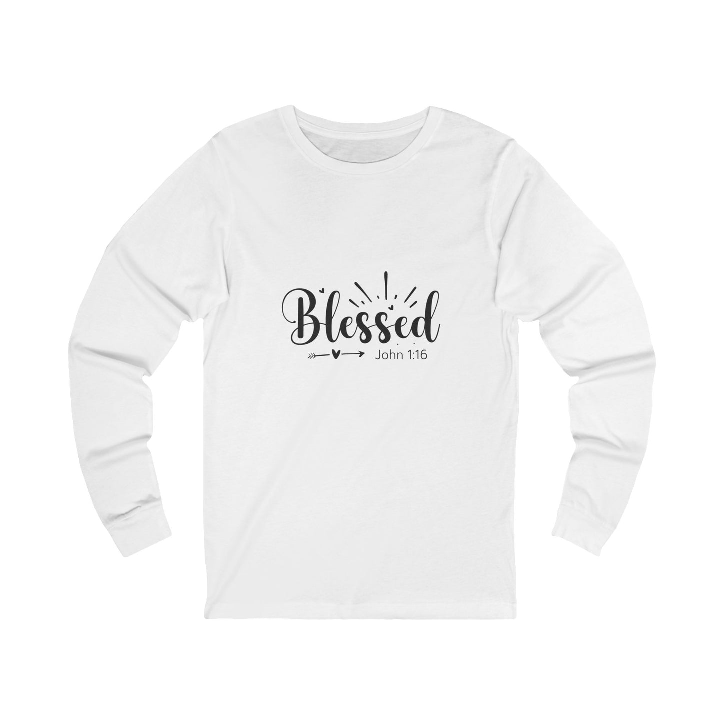 Blessed Long Sleeve Tee - Unisex Faith Shirt with Scripture