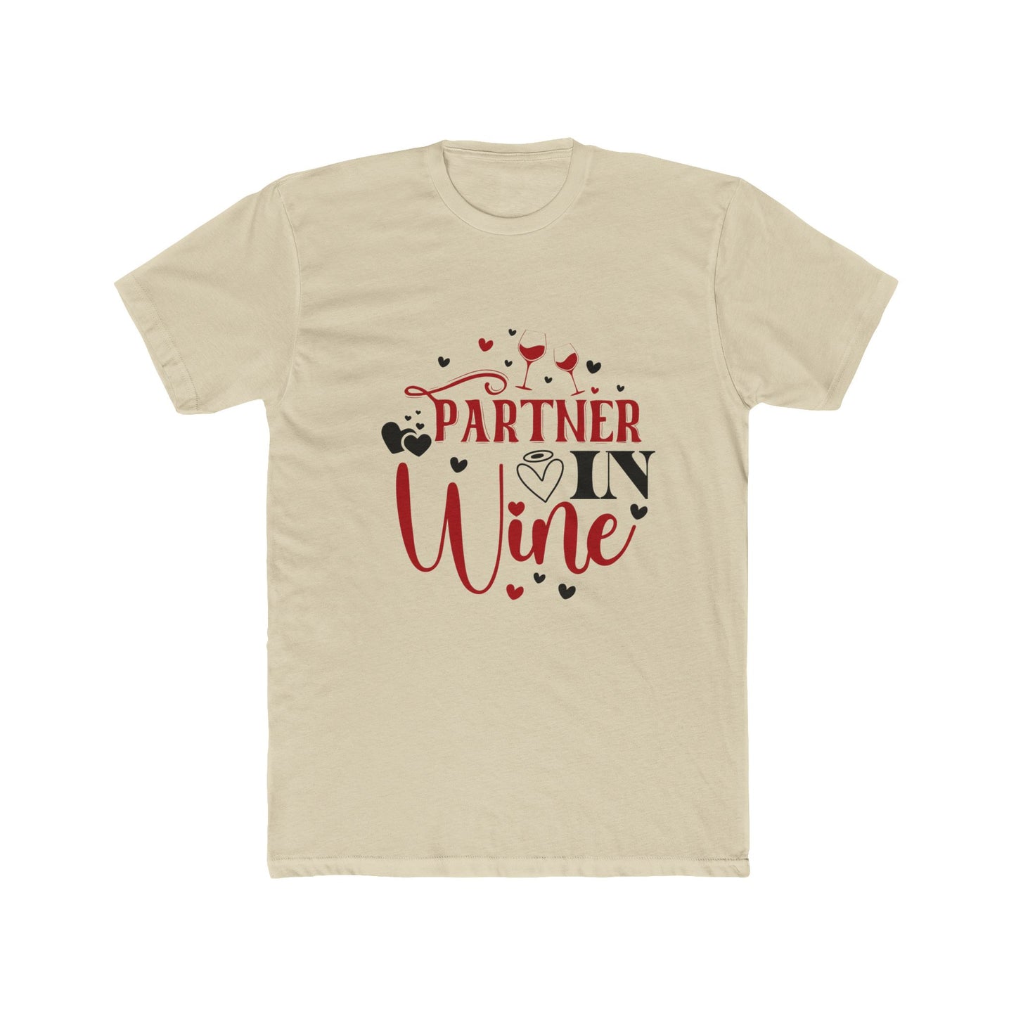 Partner in Wine Unisex Cotton Crew Tee - Fun Wine Lover Gift