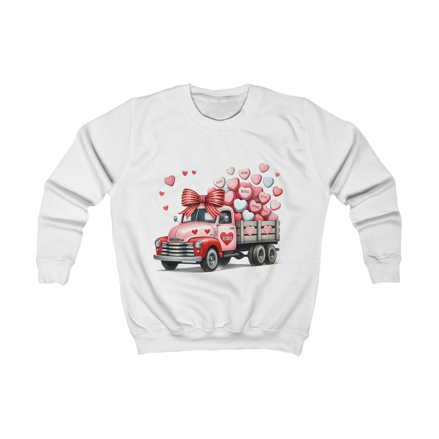 Kids Sweatshirt for Valentine day and all year round.