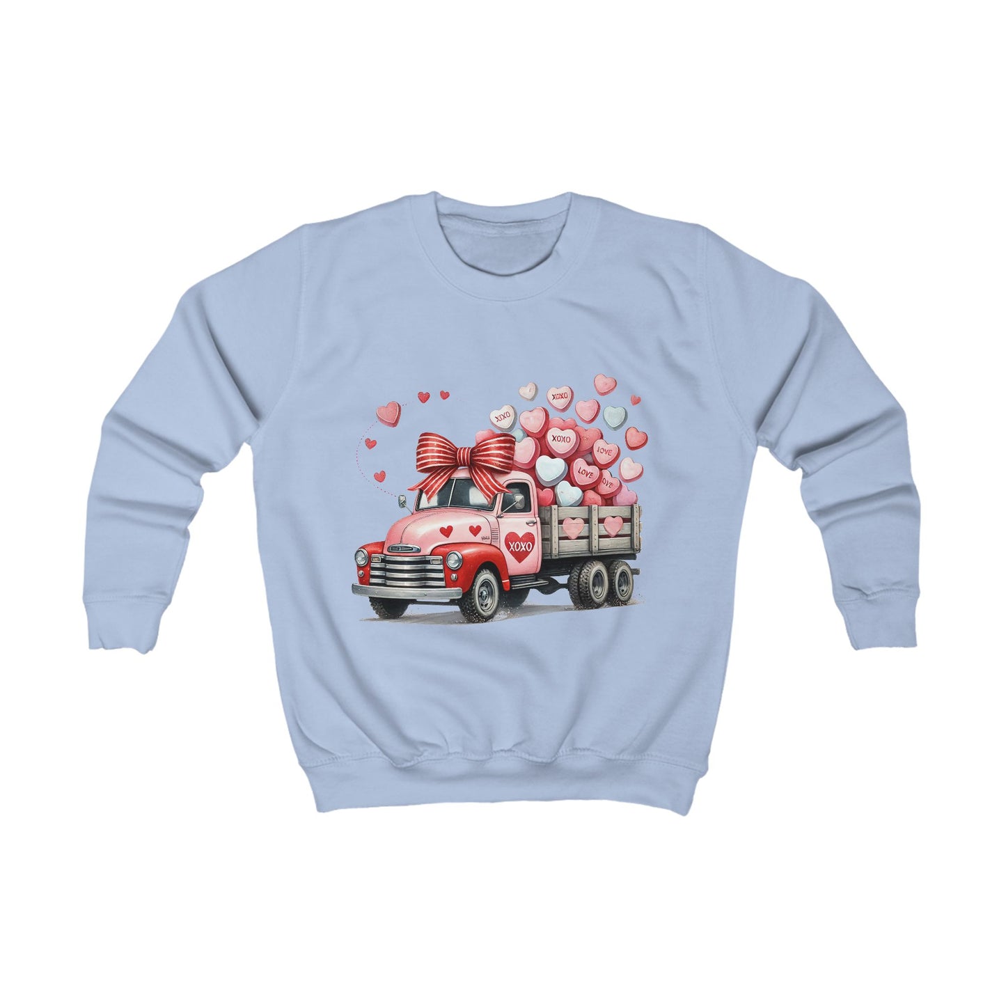 Kids Sweatshirt for Valentine day and all year round.