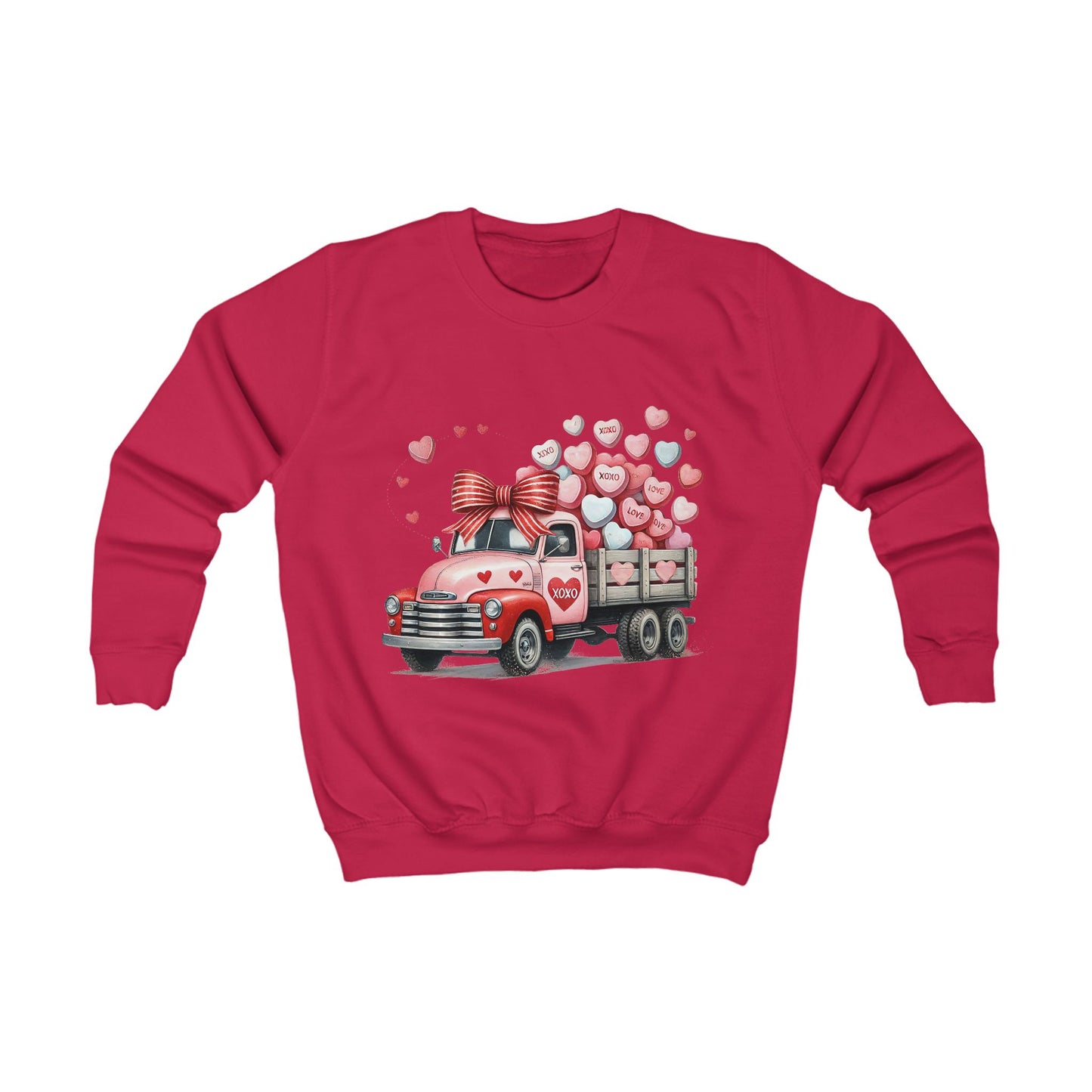 Kids Sweatshirt for Valentine day and all year round.