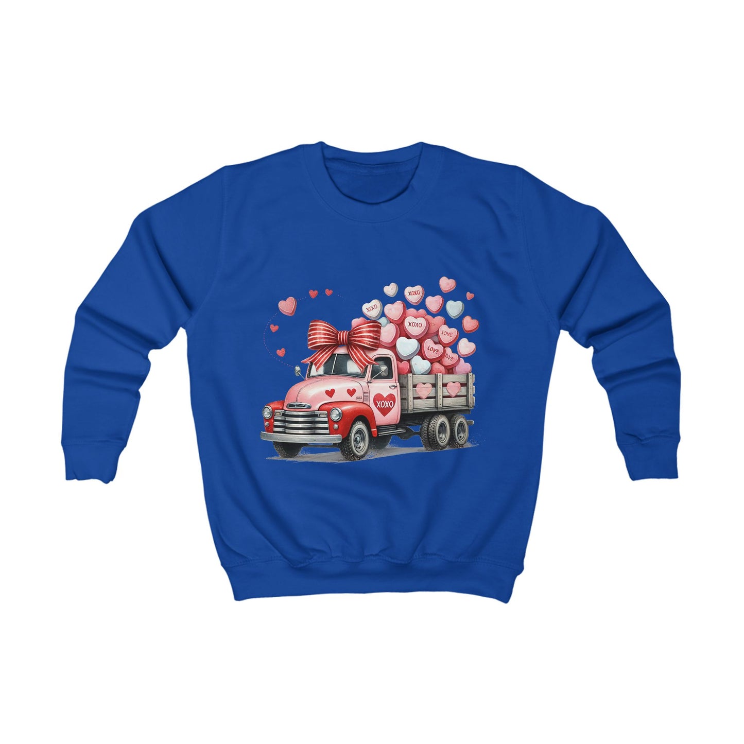 Kids Sweatshirt for Valentine day and all year round.