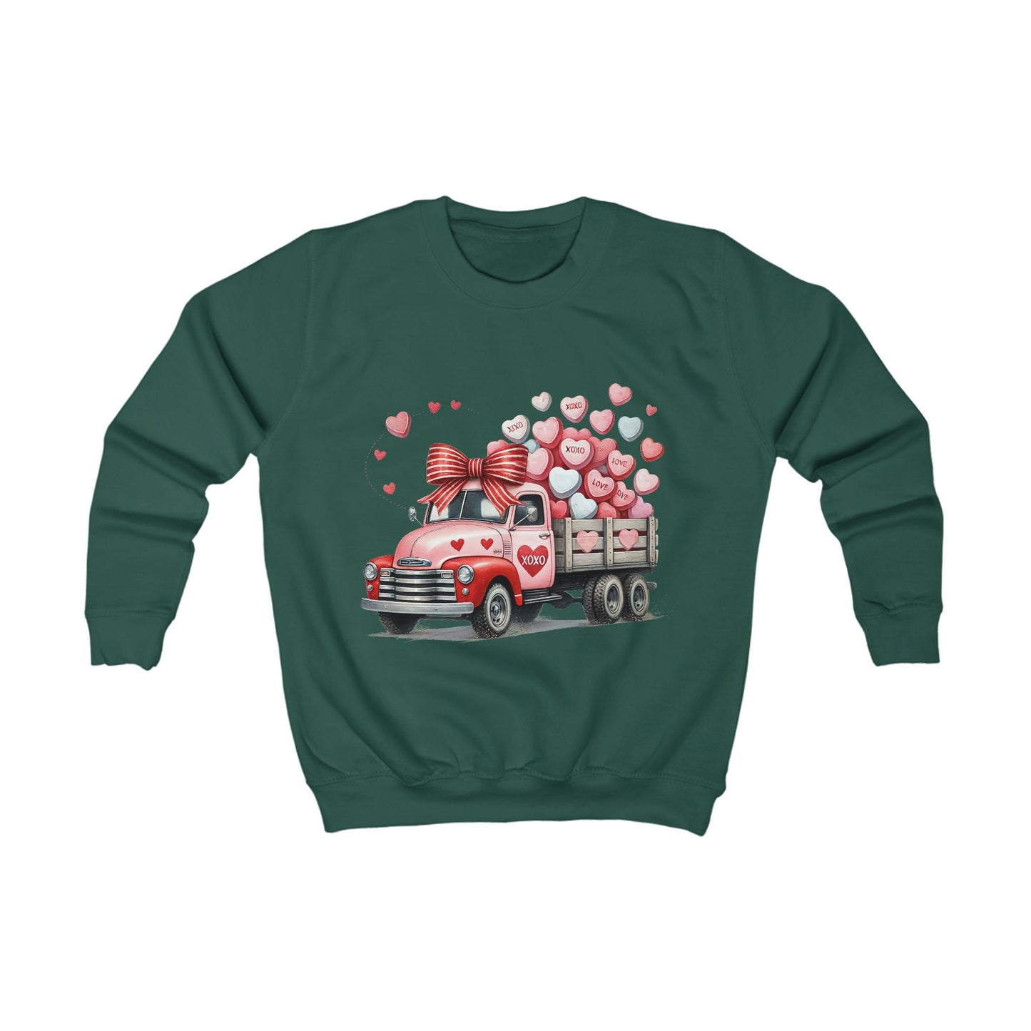 Kids Sweatshirt for Valentine day and all year round.