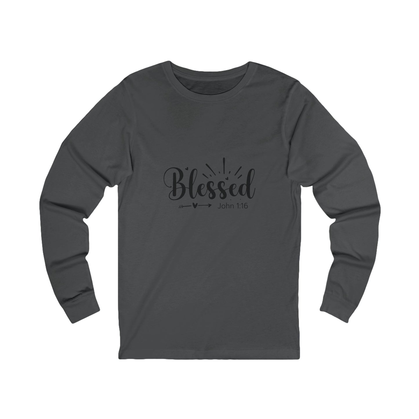 Blessed Long Sleeve Tee - Unisex Faith Shirt with Scripture