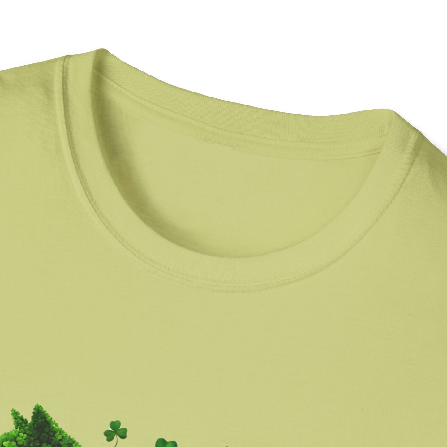 Cat-Themed St. Patrick's Day Unisex Softstyle T-Shirt