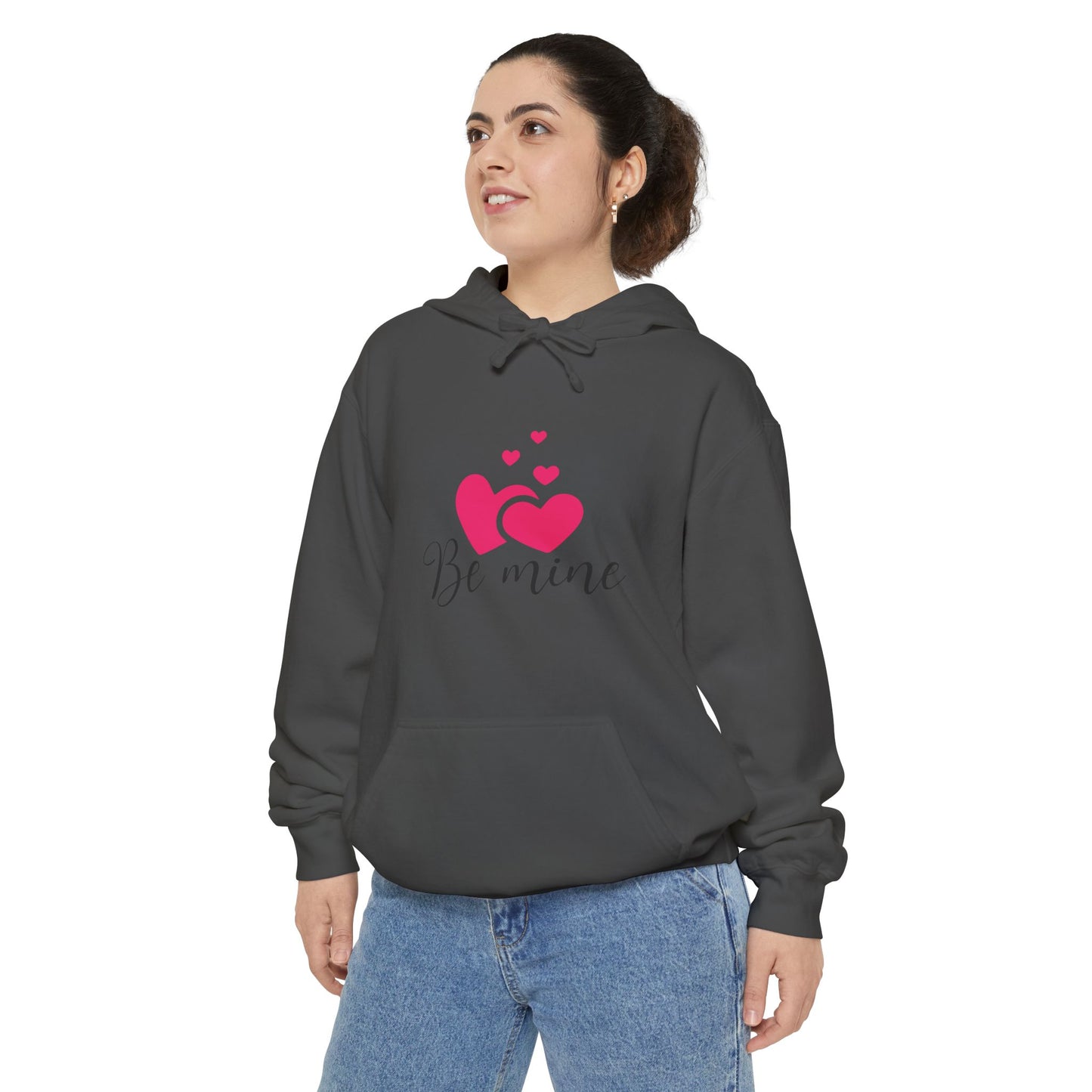 Be Mine Hoodie - Unisex Garment-Dyed Valentine's Day Sweatshirt