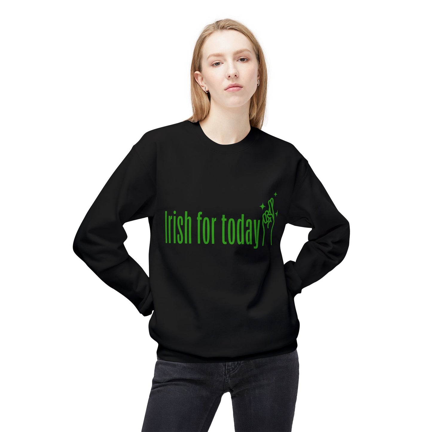 St Patrick day Unisex Midweight Softstyle Fleece Crewneck Sweatshirt