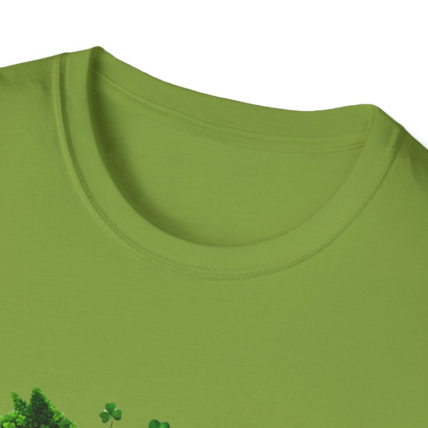 Cat-Themed St. Patrick's Day Unisex Softstyle T-Shirt