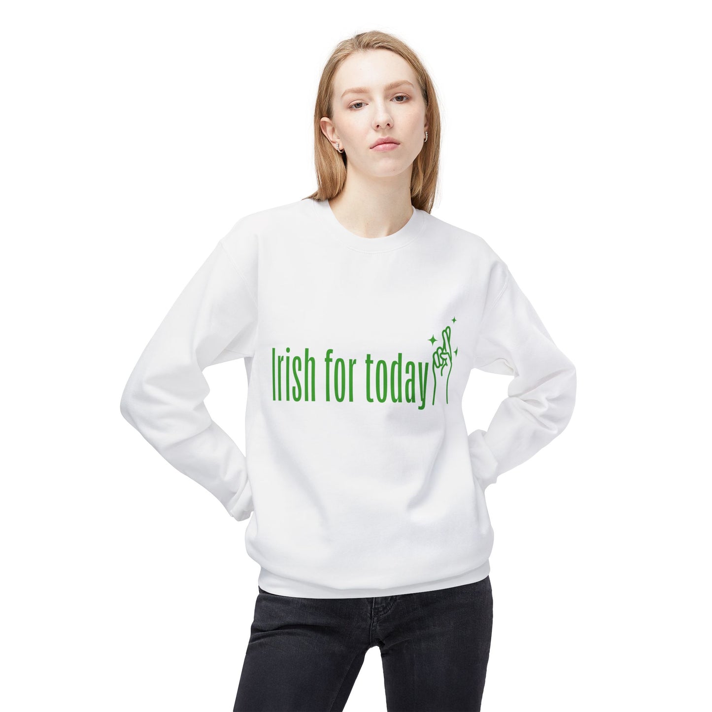 St Patrick day Unisex Midweight Softstyle Fleece Crewneck Sweatshirt