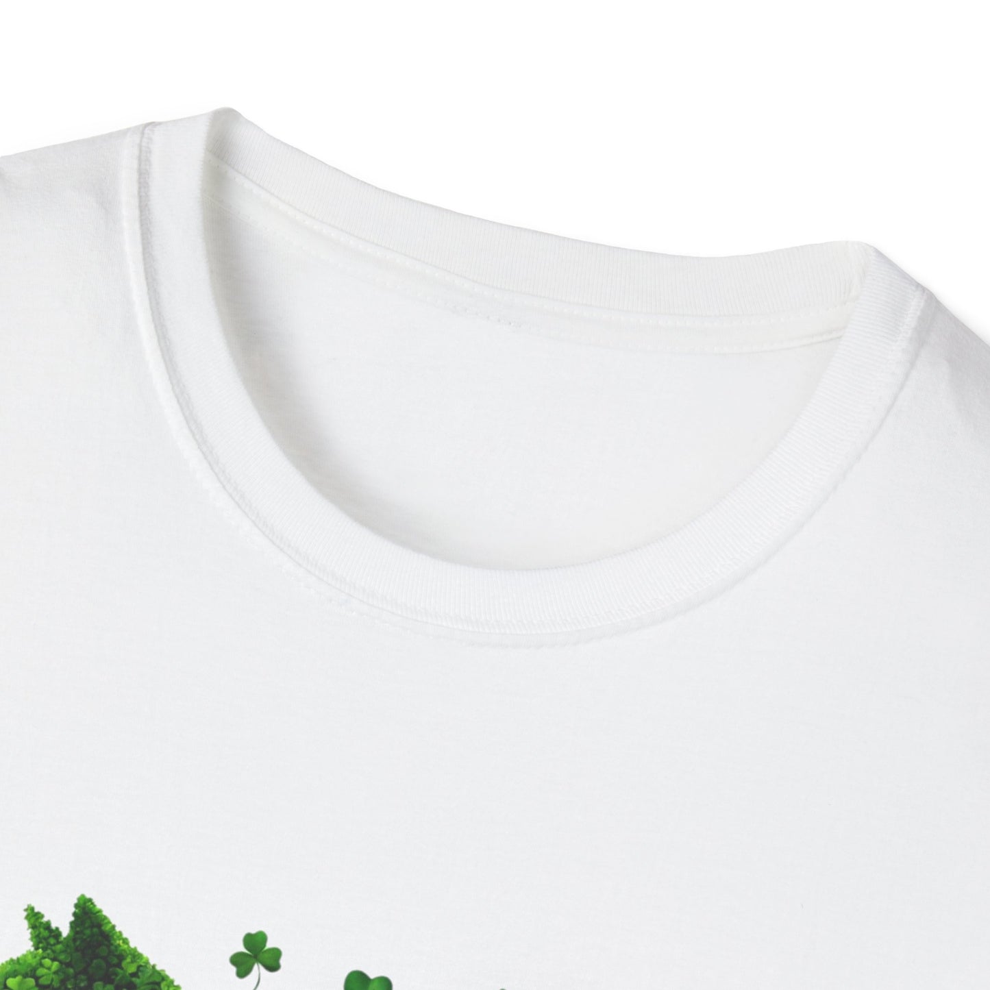 Cat-Themed St. Patrick's Day Unisex Softstyle T-Shirt