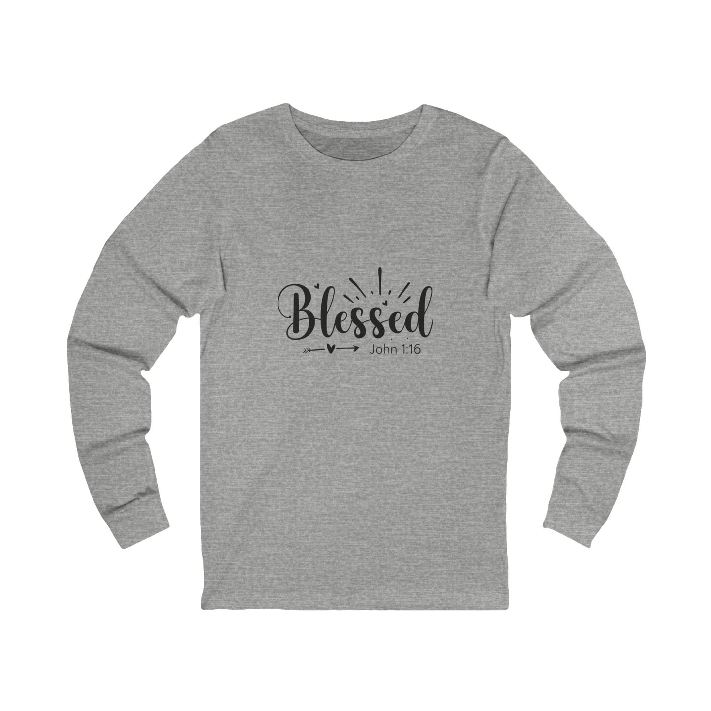 Blessed Long Sleeve Tee - Unisex Faith Shirt with Scripture