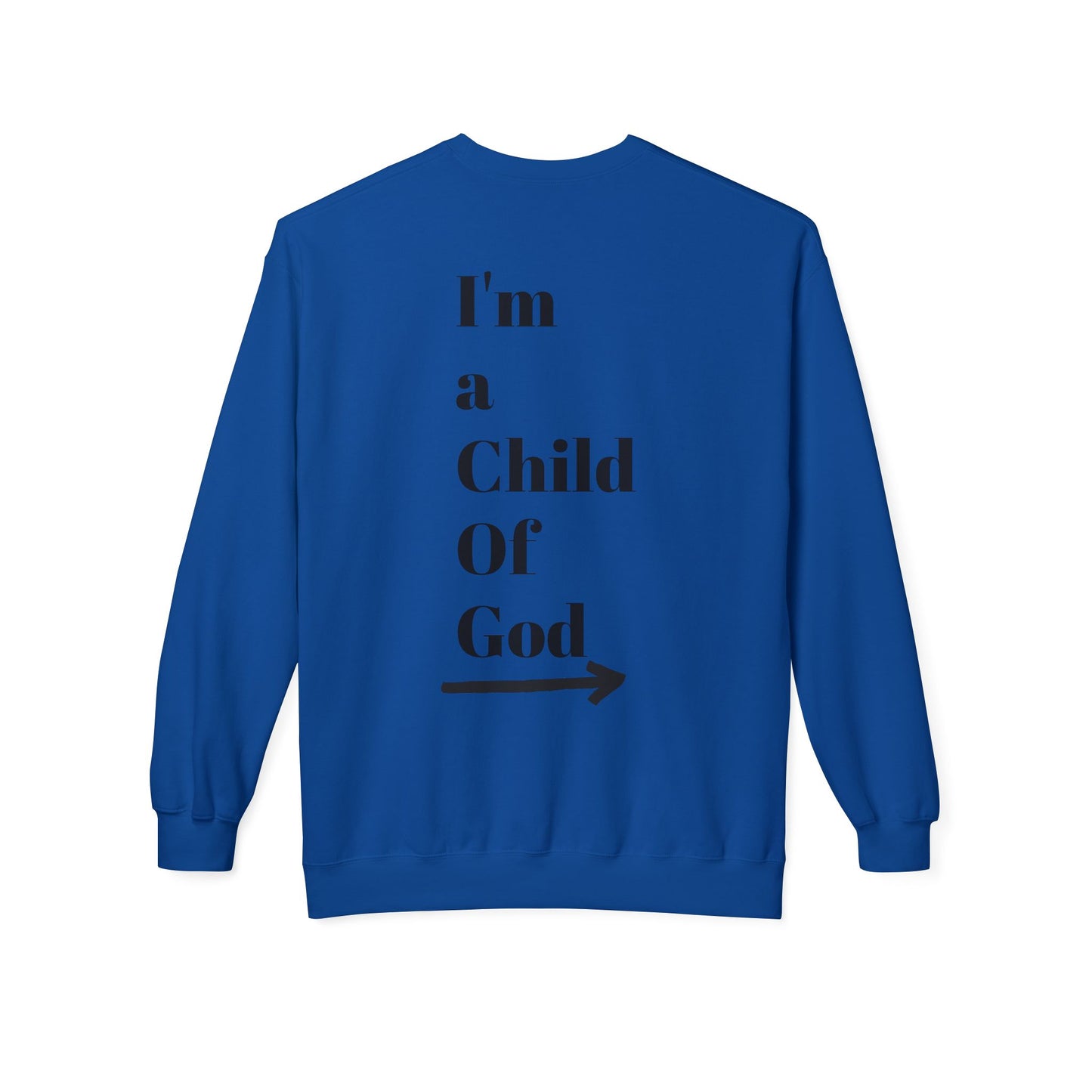 Inspirational Jesus Fleece Sweatshirt - 'Love Like Jesus' & 'I'm a Child of God'