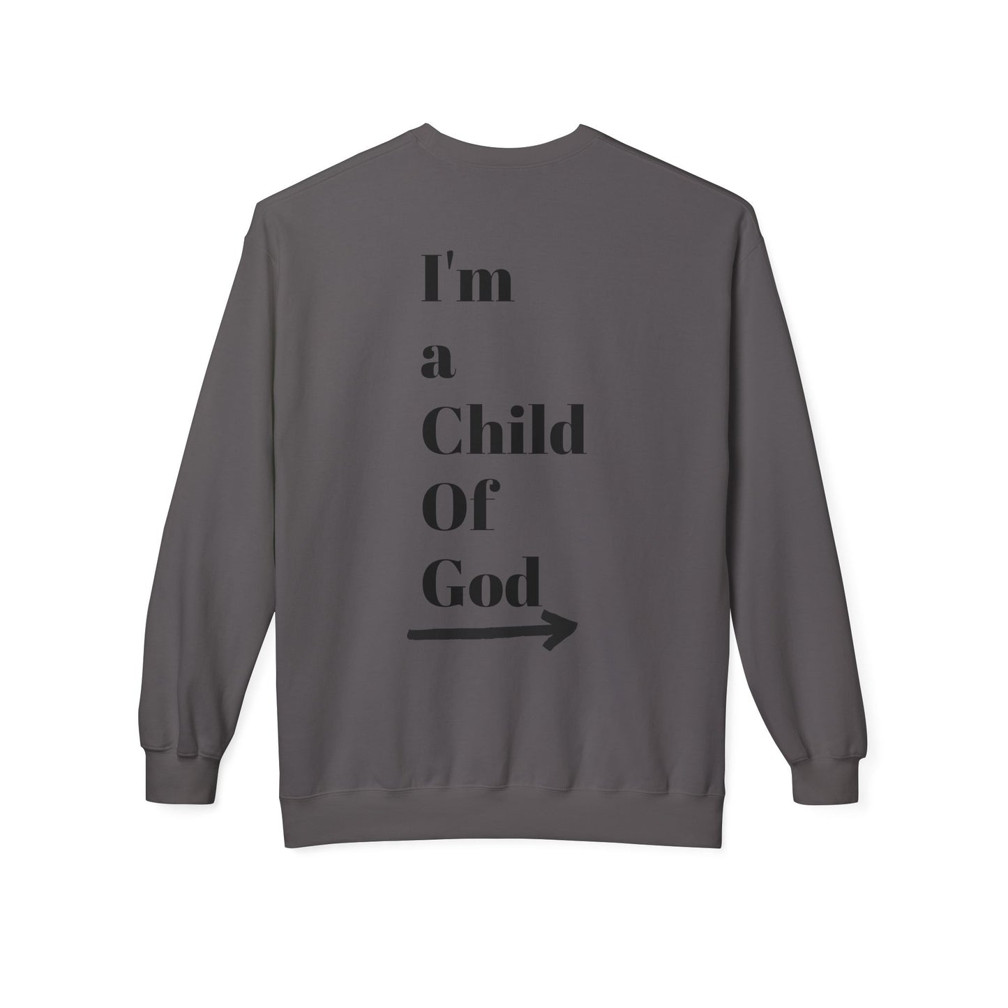 Inspirational Jesus Fleece Sweatshirt - 'Love Like Jesus' & 'I'm a Child of God'