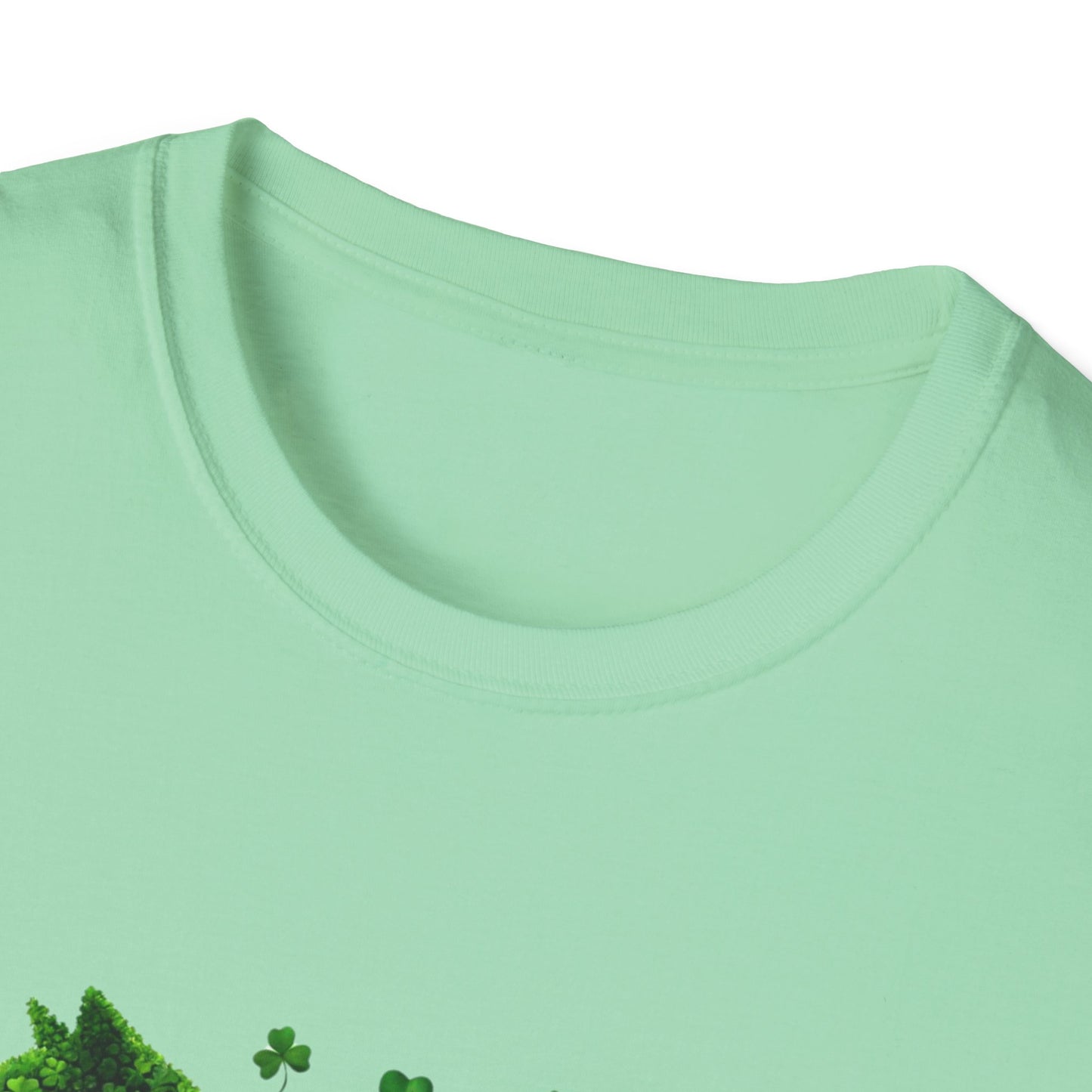 Cat-Themed St. Patrick's Day Unisex Softstyle T-Shirt