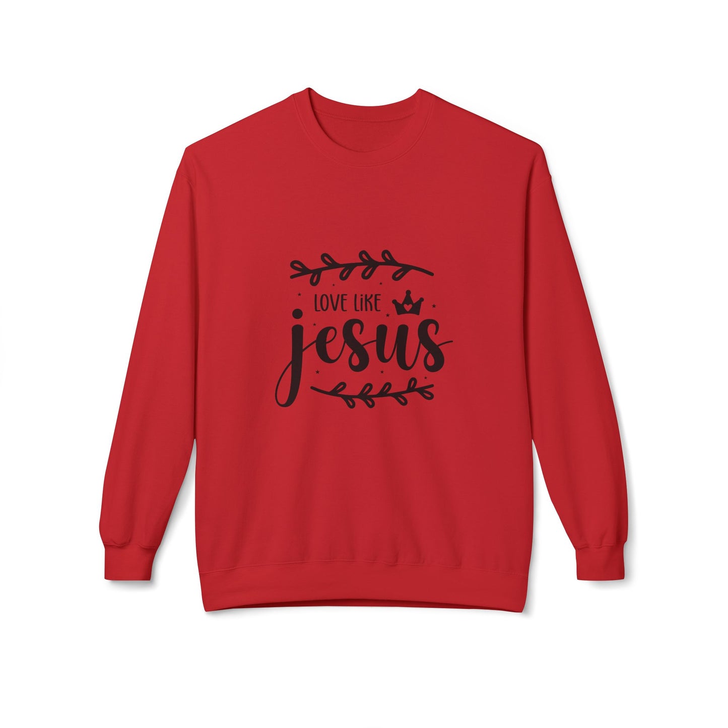 Inspirational Jesus Fleece Sweatshirt - 'Love Like Jesus' & 'I'm a Child of God'