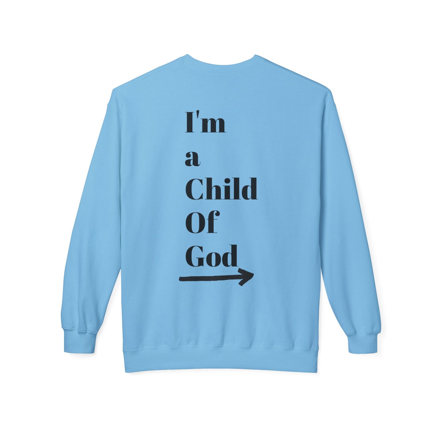 Inspirational Jesus Fleece Sweatshirt - 'Love Like Jesus' & 'I'm a Child of God'