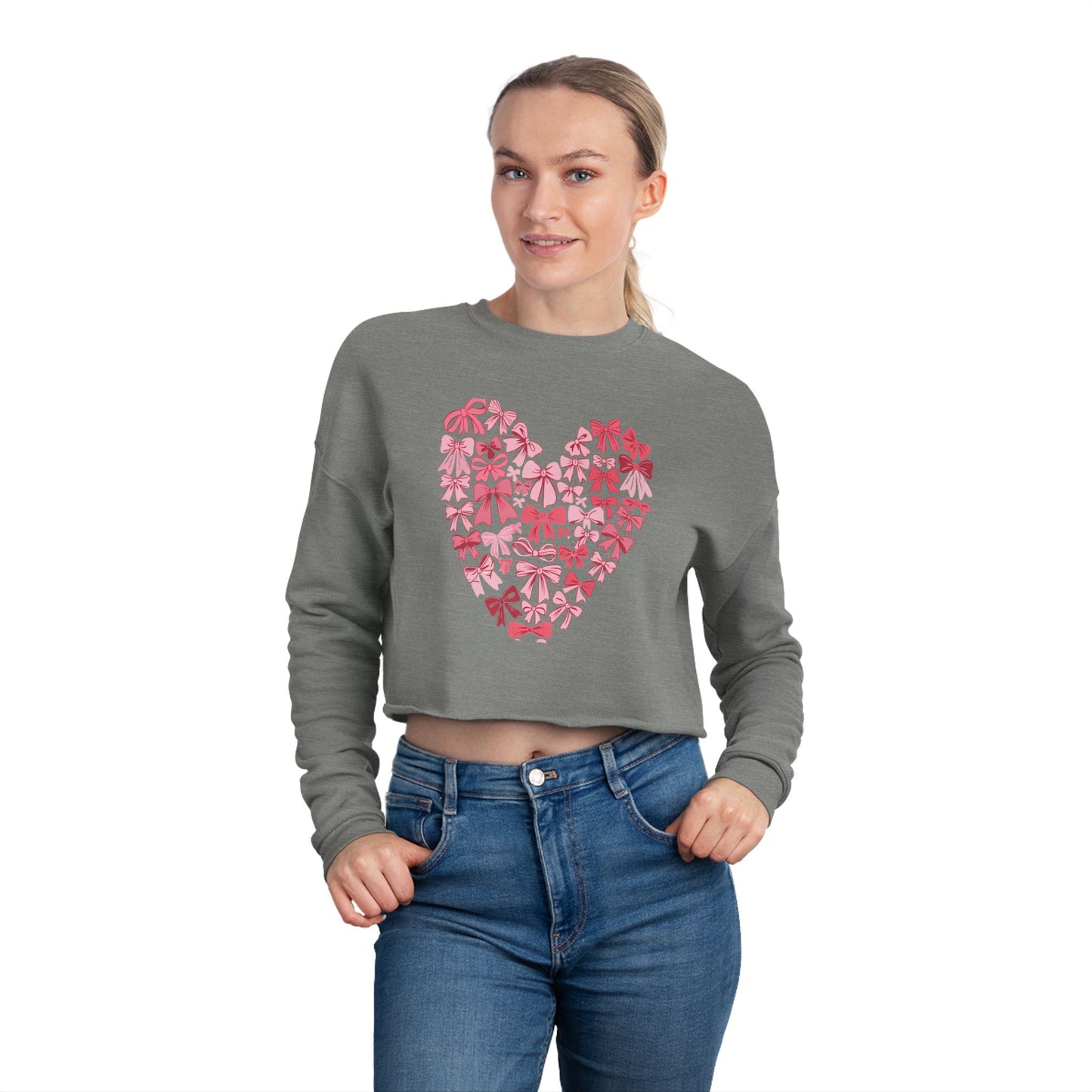 Women's Cropped Sweatshirt For Valentine day