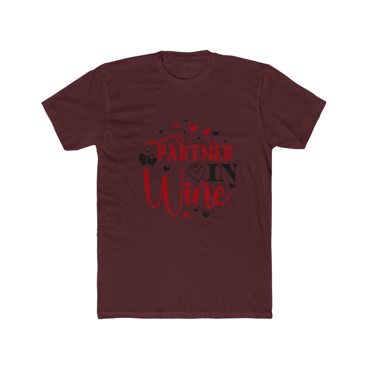 Partner in Wine Unisex Cotton Crew Tee - Fun Wine Lover Gift