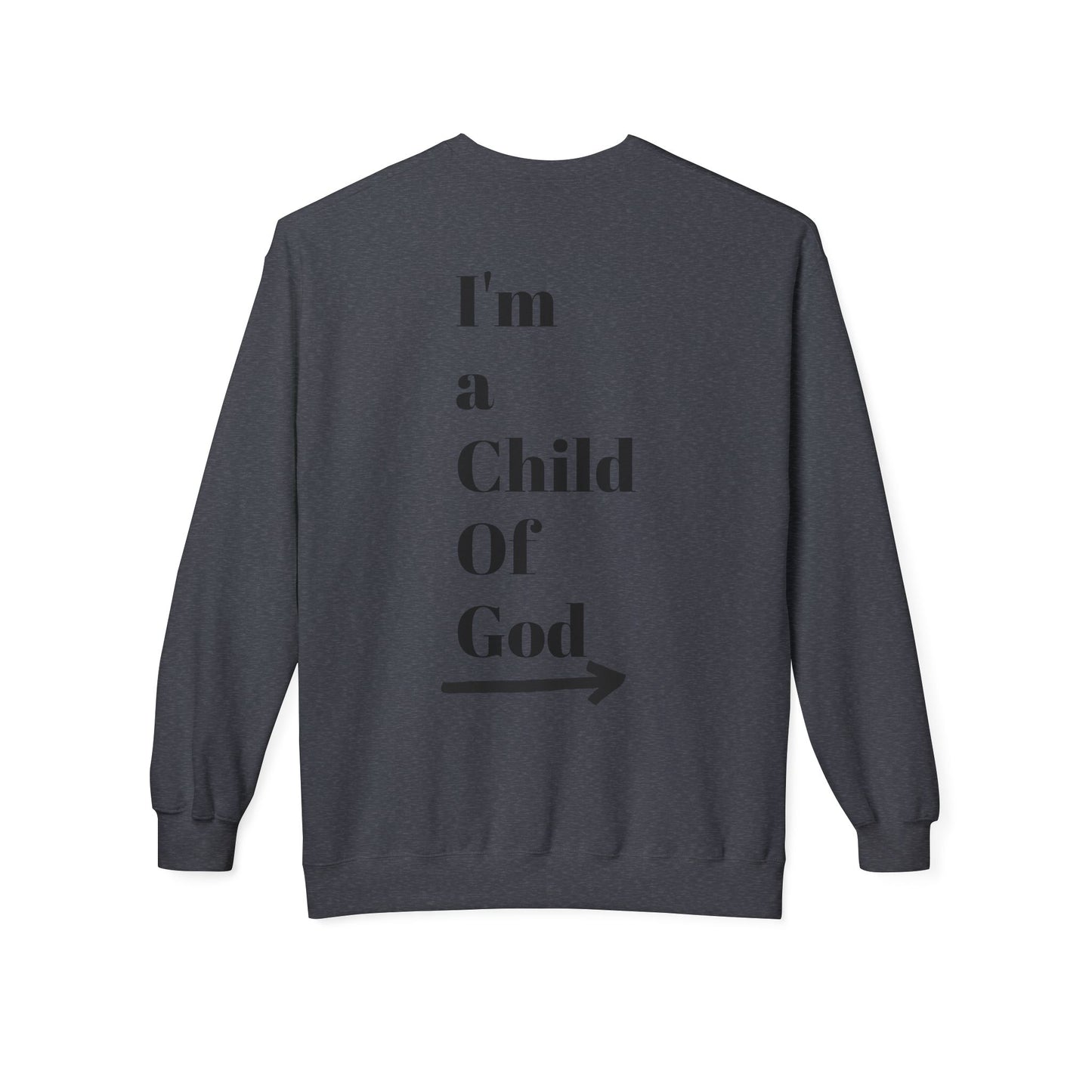 Inspirational Jesus Fleece Sweatshirt - 'Love Like Jesus' & 'I'm a Child of God'