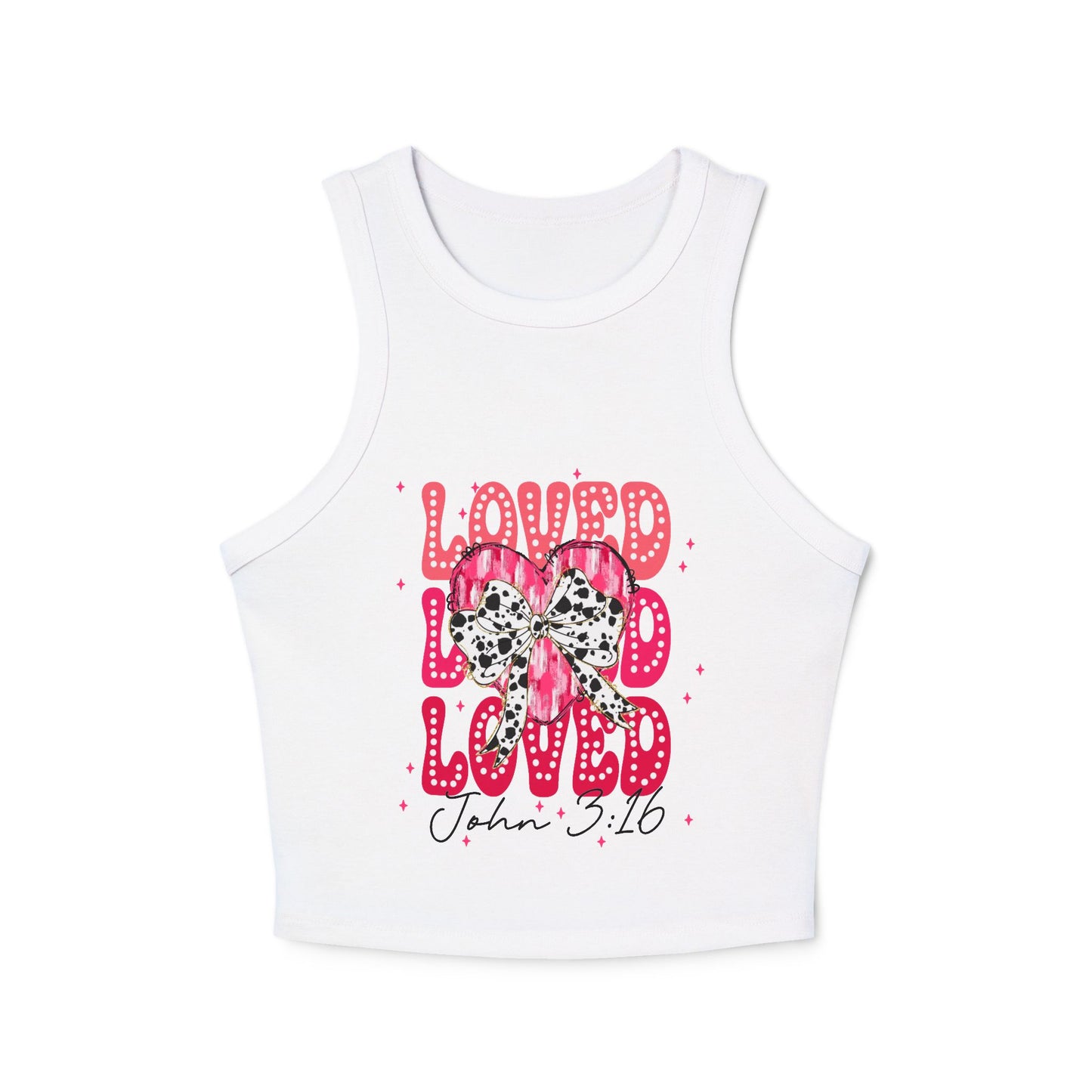 Loved Racer Tank Top for Women - Inspirational Christian Apparel