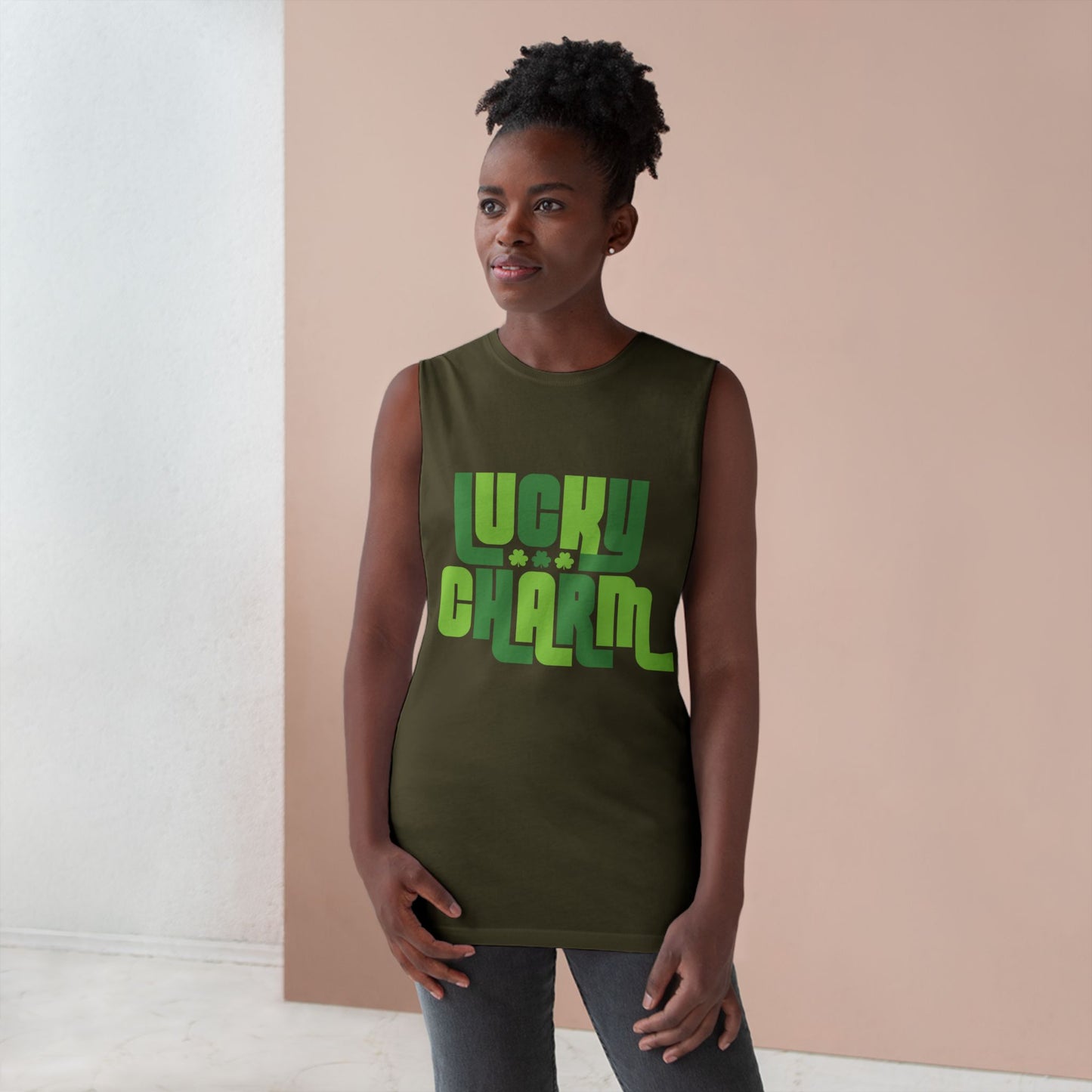 Lucky Charm Unisex Tank Top for St. Patrick's Day