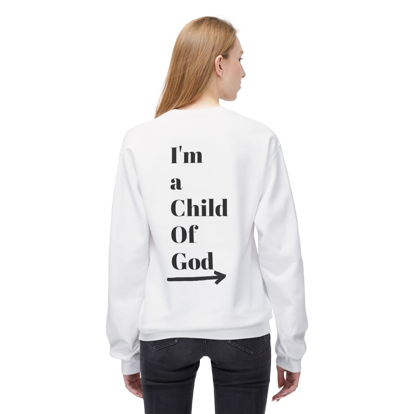 Inspirational Jesus Fleece Sweatshirt - 'Love Like Jesus' & 'I'm a Child of God'