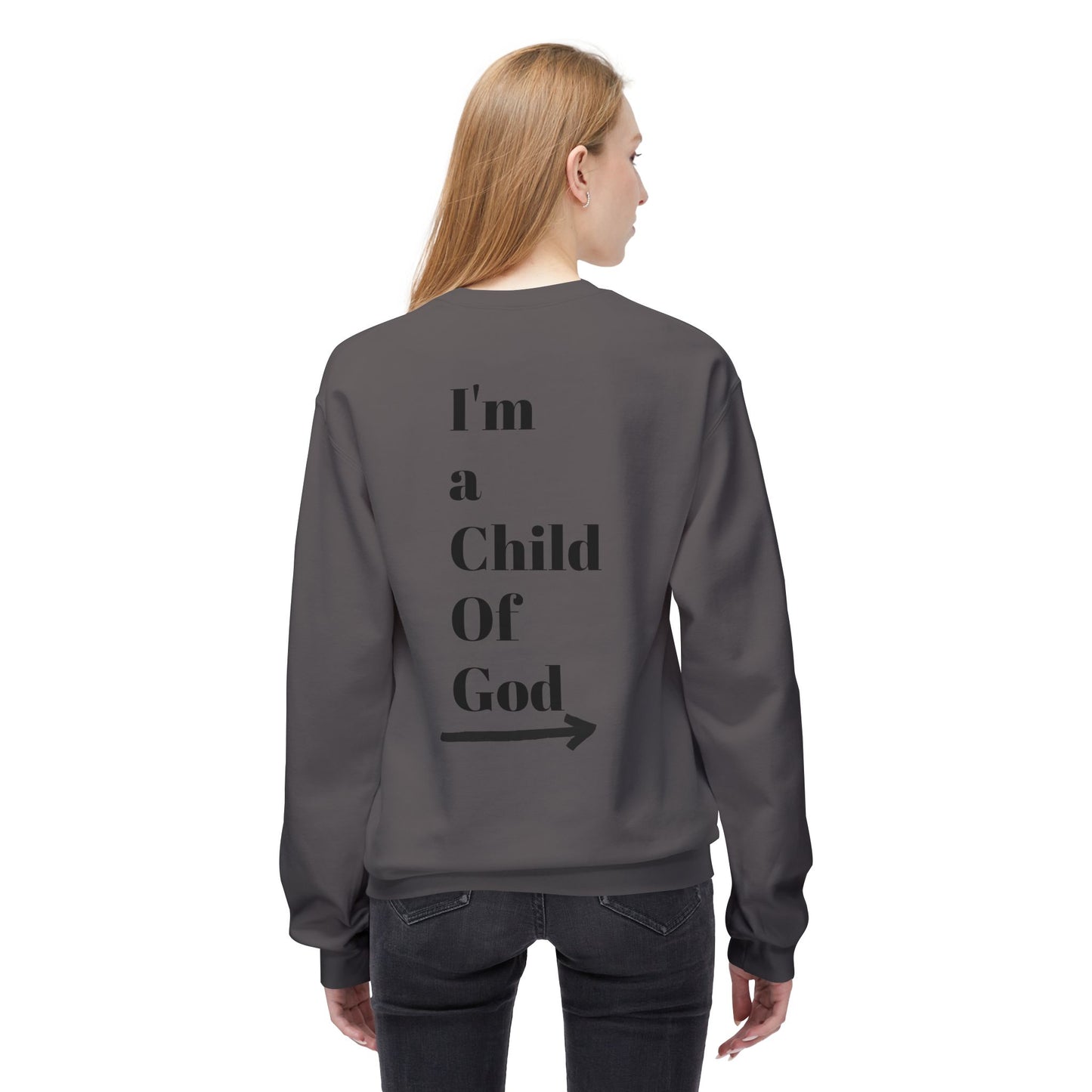 Inspirational Jesus Fleece Sweatshirt - 'Love Like Jesus' & 'I'm a Child of God'