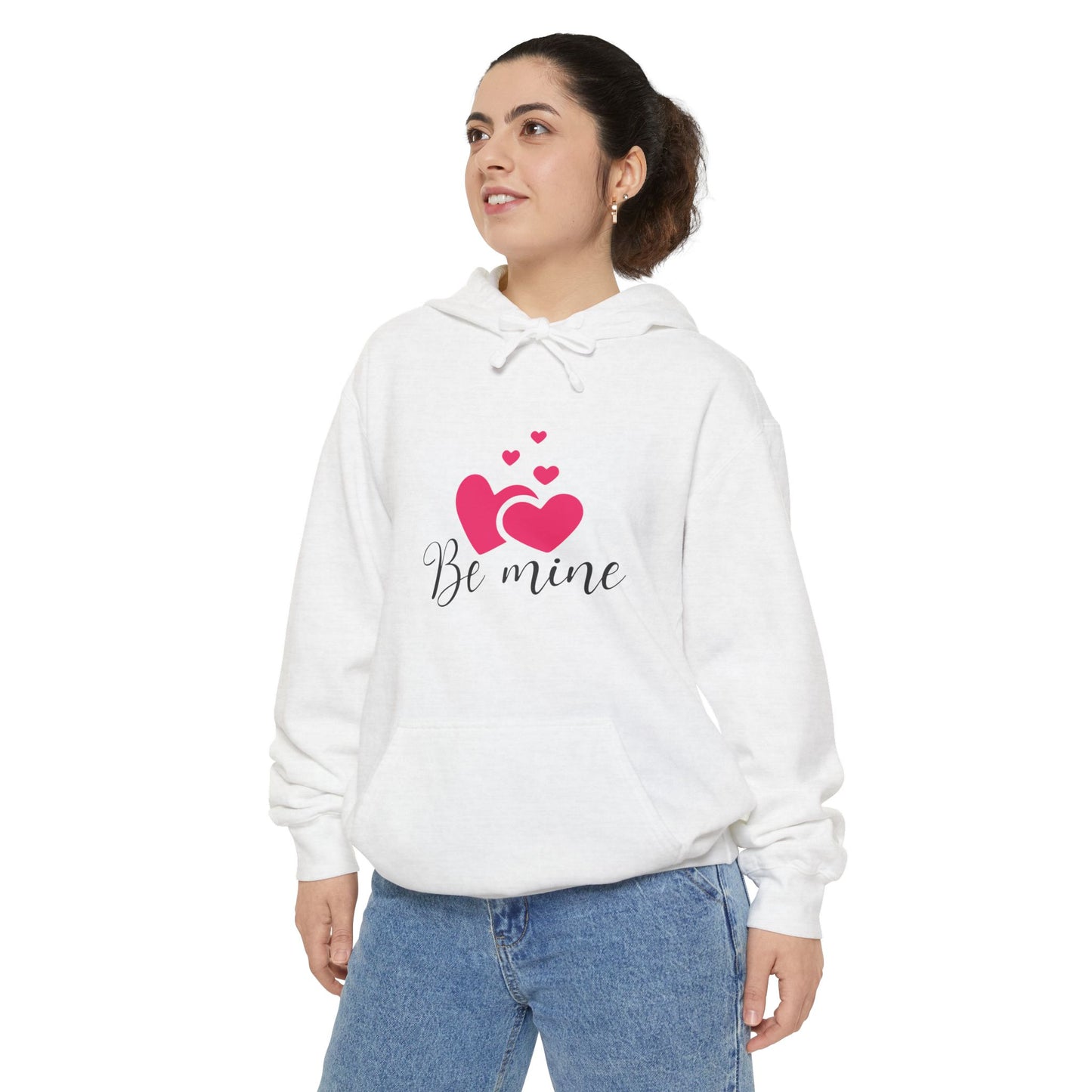 Be Mine Hoodie - Unisex Garment-Dyed Valentine's Day Sweatshirt