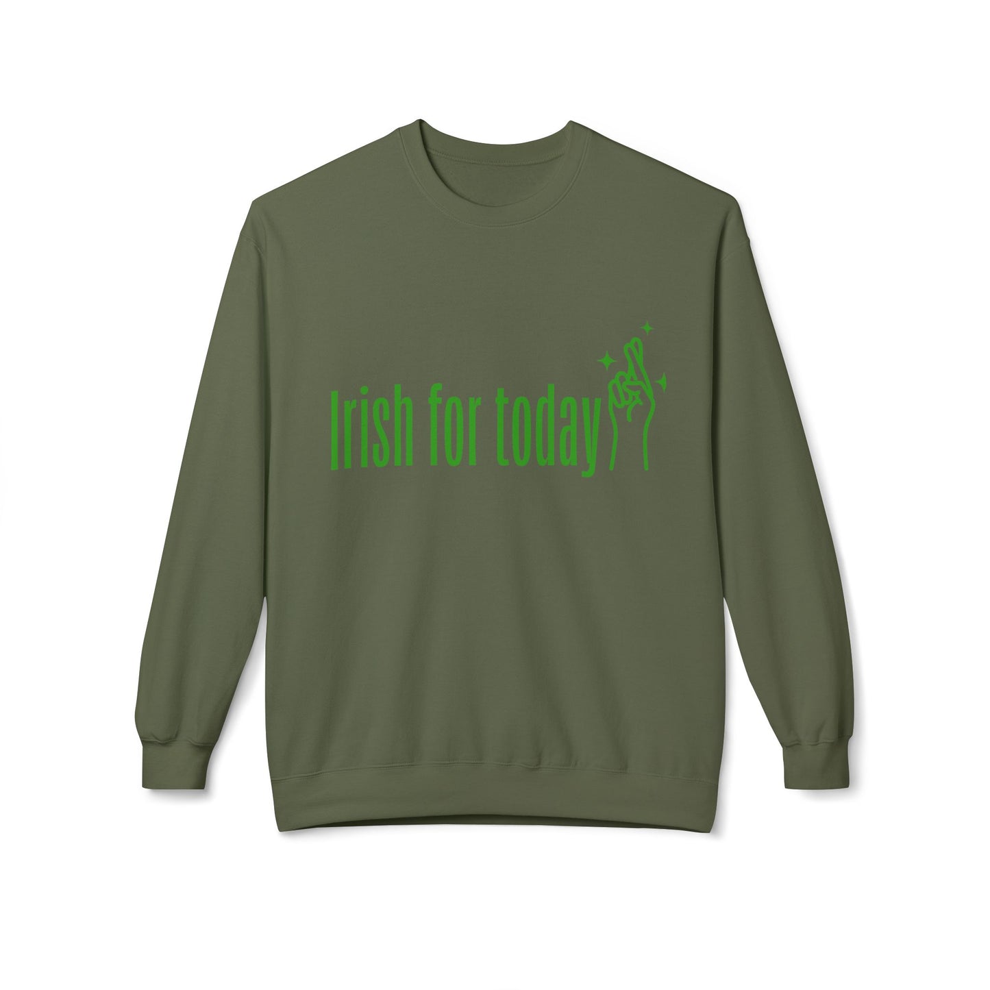 St Patrick day Unisex Midweight Softstyle Fleece Crewneck Sweatshirt