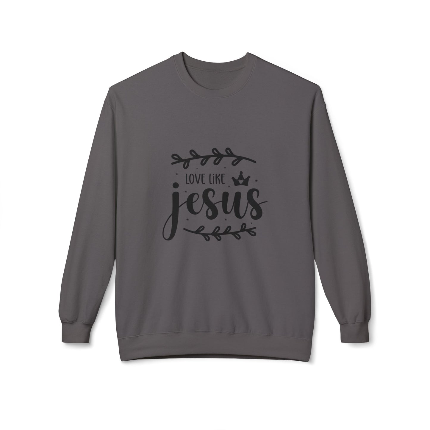 Inspirational Jesus Fleece Sweatshirt - 'Love Like Jesus' & 'I'm a Child of God'