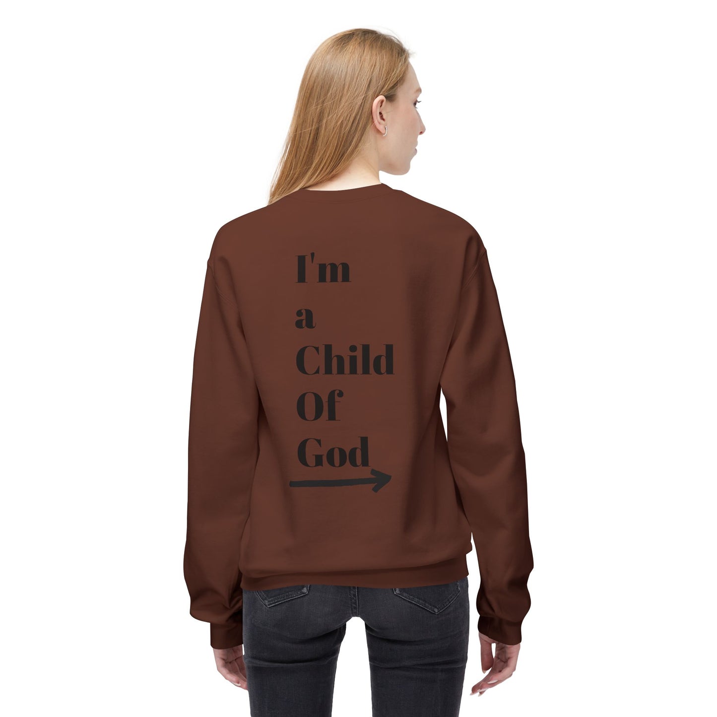 Inspirational Jesus Fleece Sweatshirt - 'Love Like Jesus' & 'I'm a Child of God'