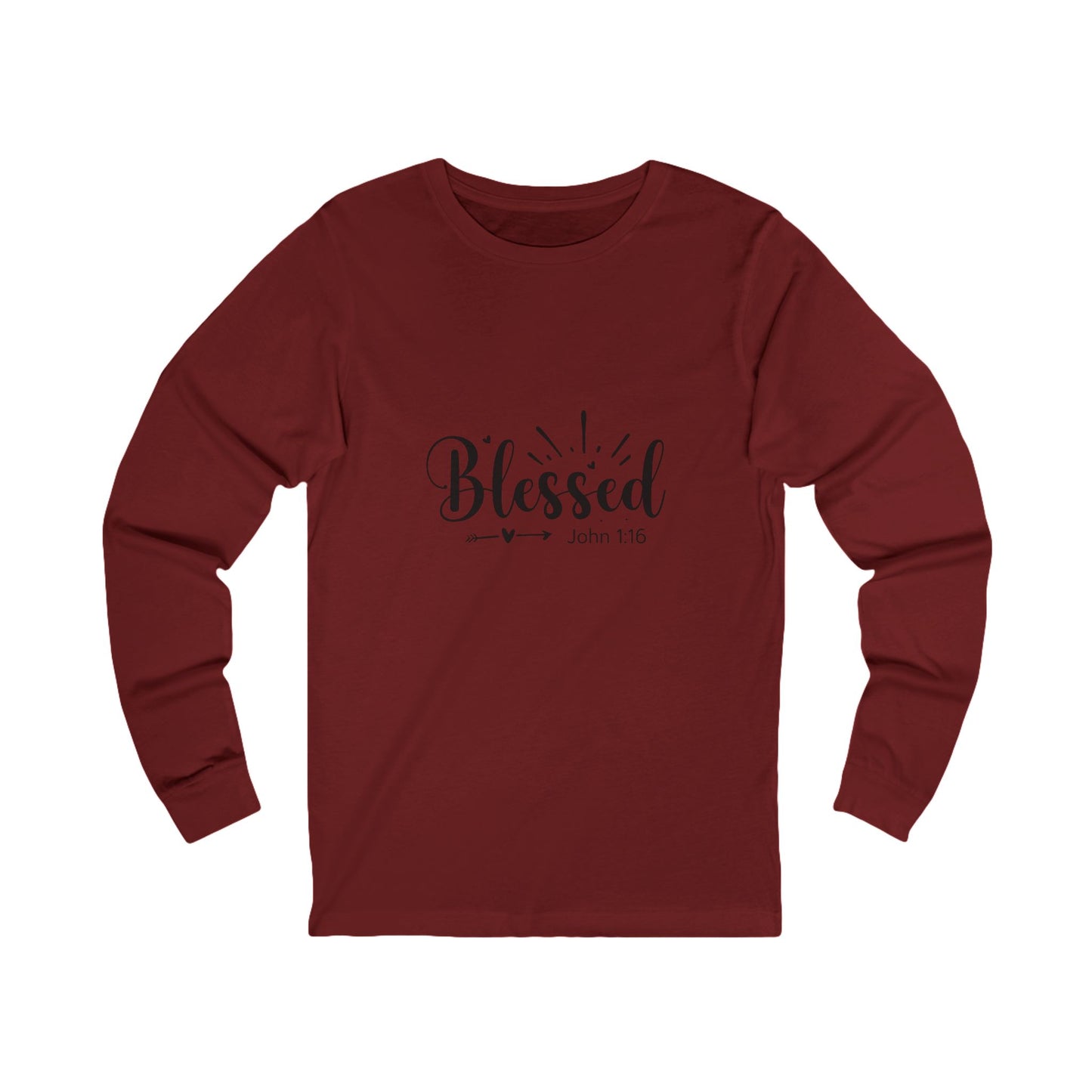 Blessed Long Sleeve Tee - Unisex Faith Shirt with Scripture