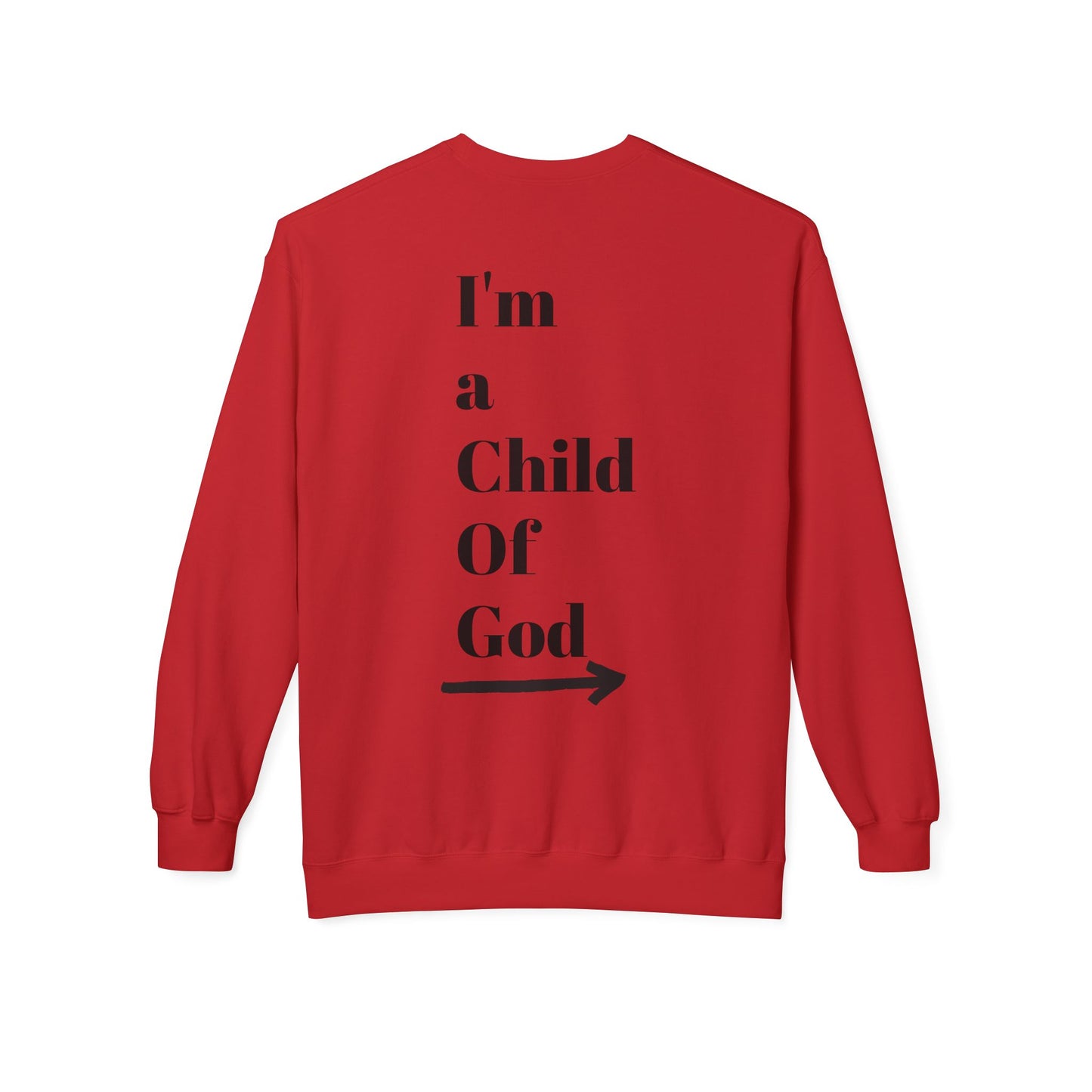 Inspirational Jesus Fleece Sweatshirt - 'Love Like Jesus' & 'I'm a Child of God'