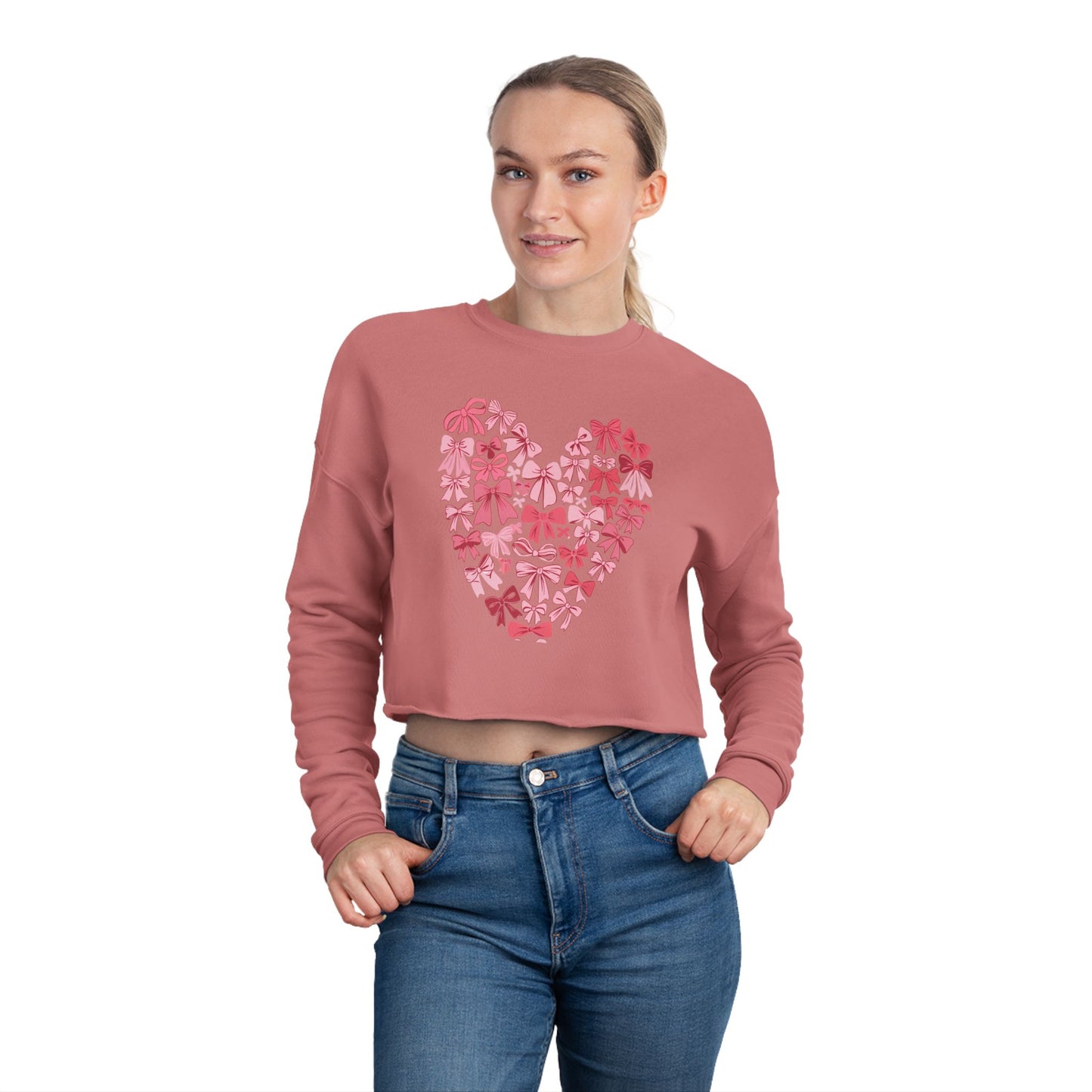 Women's Cropped Sweatshirt For Valentine day