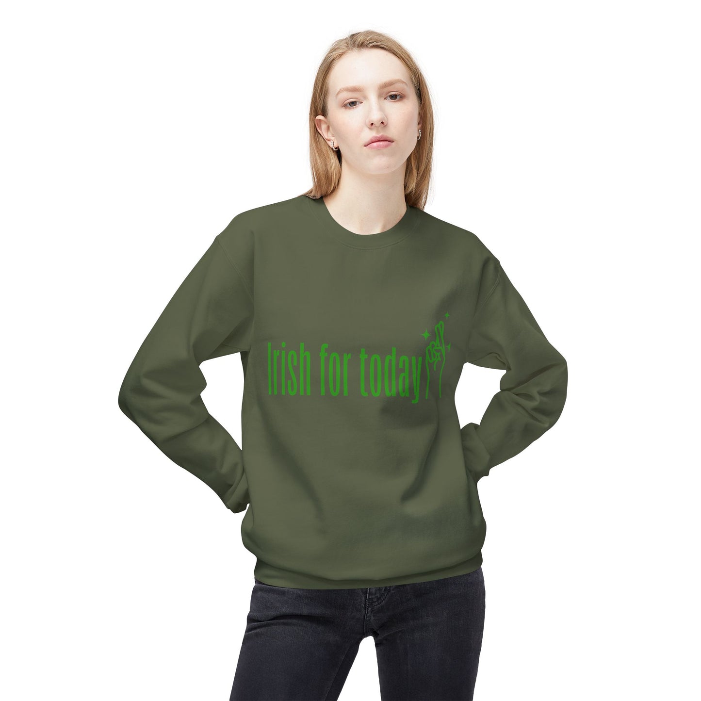 St Patrick day Unisex Midweight Softstyle Fleece Crewneck Sweatshirt