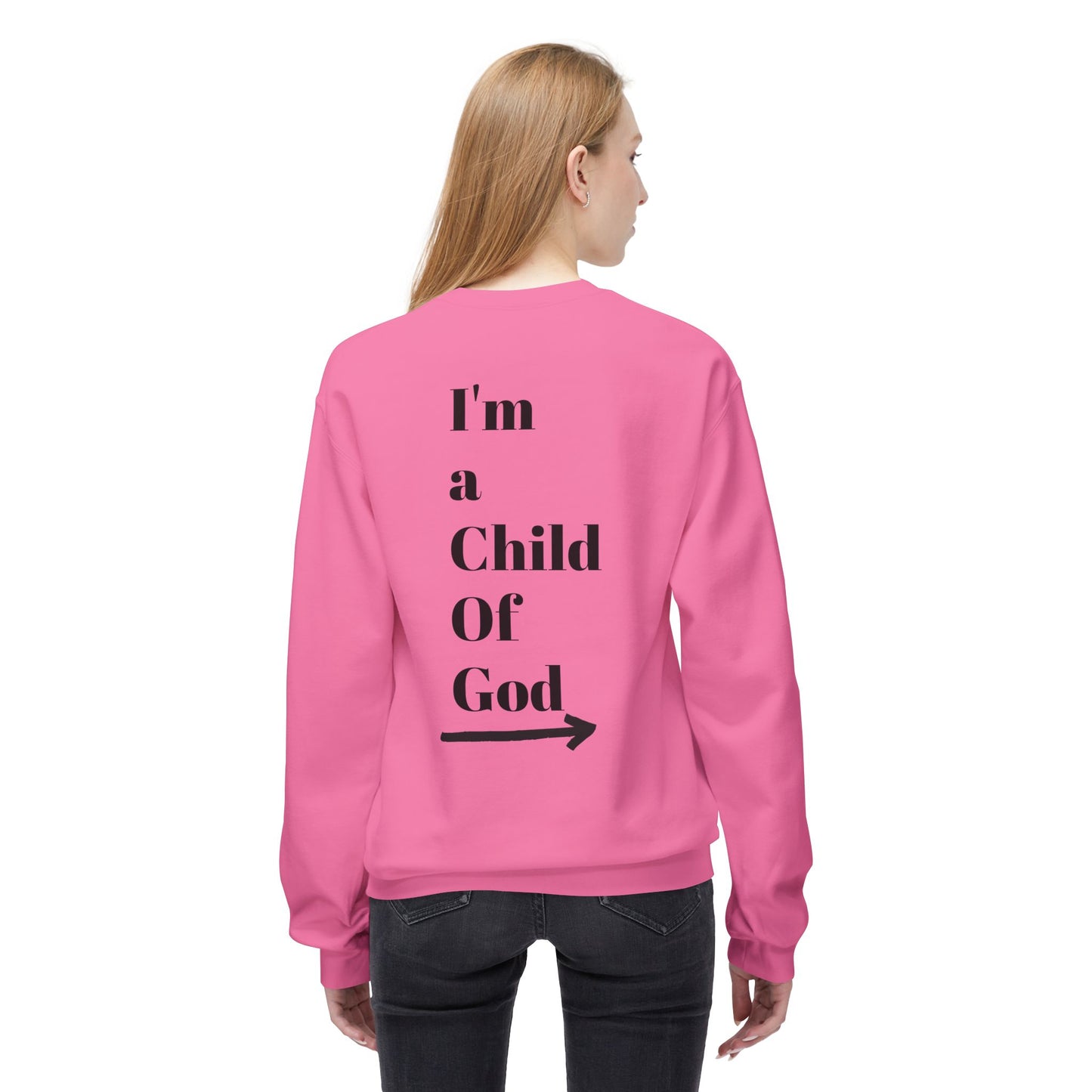 Inspirational Jesus Fleece Sweatshirt - 'Love Like Jesus' & 'I'm a Child of God'