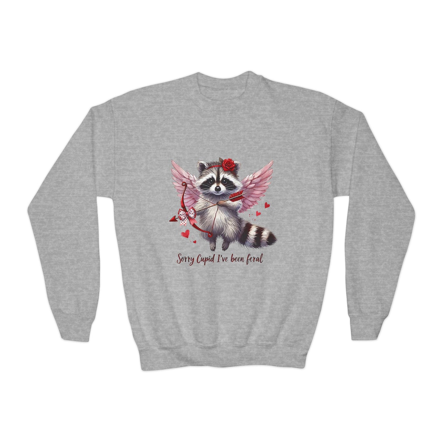 Youth Crewneck Sweatshirt For Valentine Day