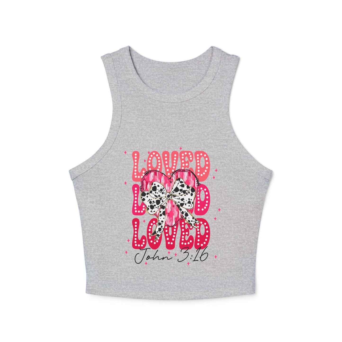 Loved Racer Tank Top for Women - Inspirational Christian Apparel