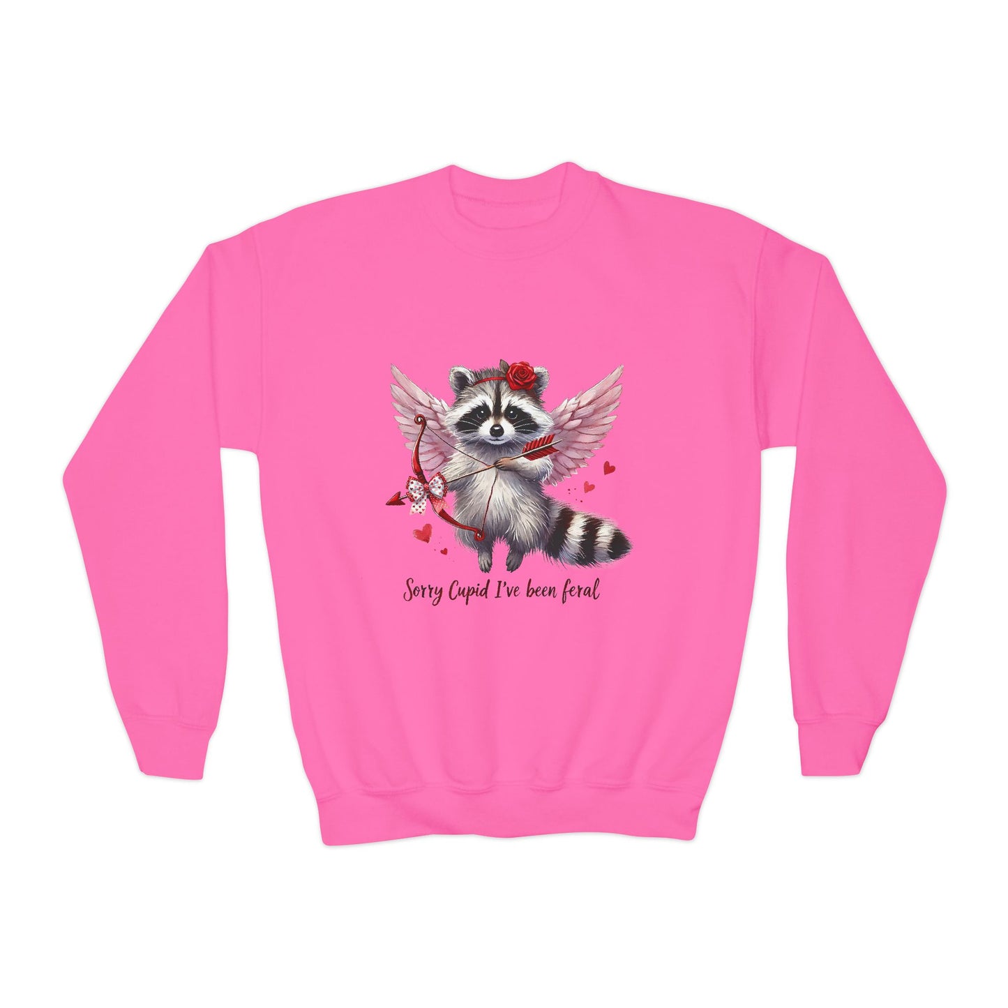 Youth Crewneck Sweatshirt For Valentine Day