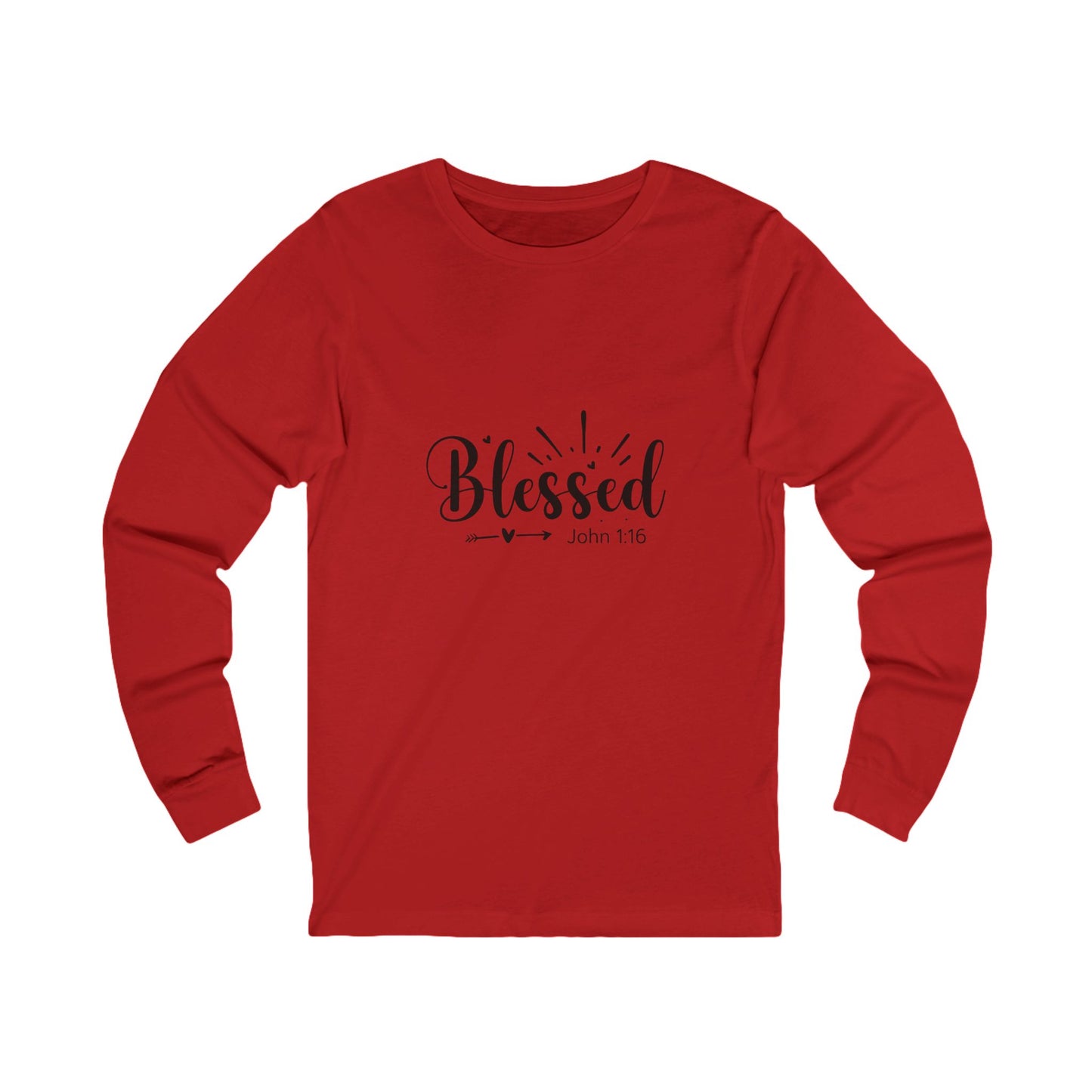 Blessed Long Sleeve Tee - Unisex Faith Shirt with Scripture