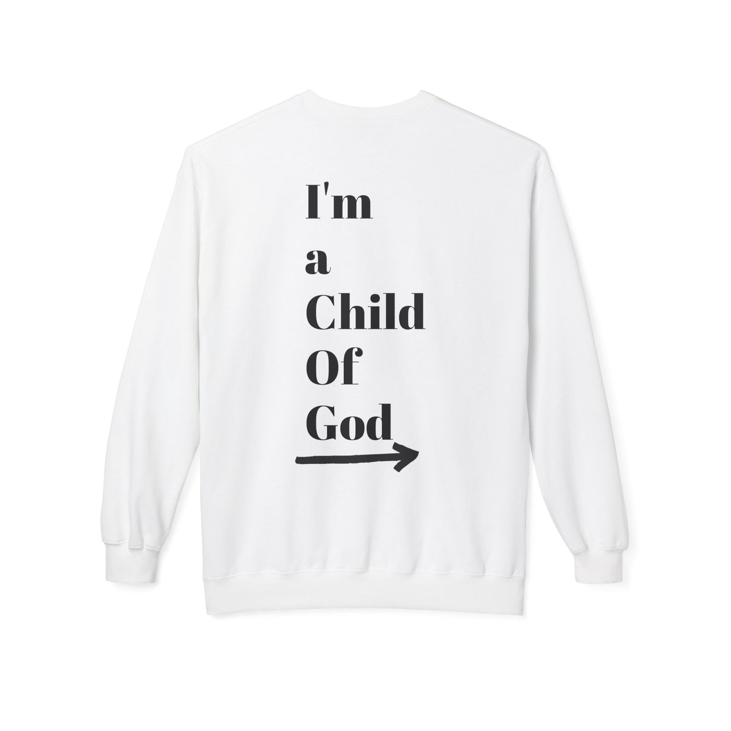 Inspirational Jesus Fleece Sweatshirt - 'Love Like Jesus' & 'I'm a Child of God'